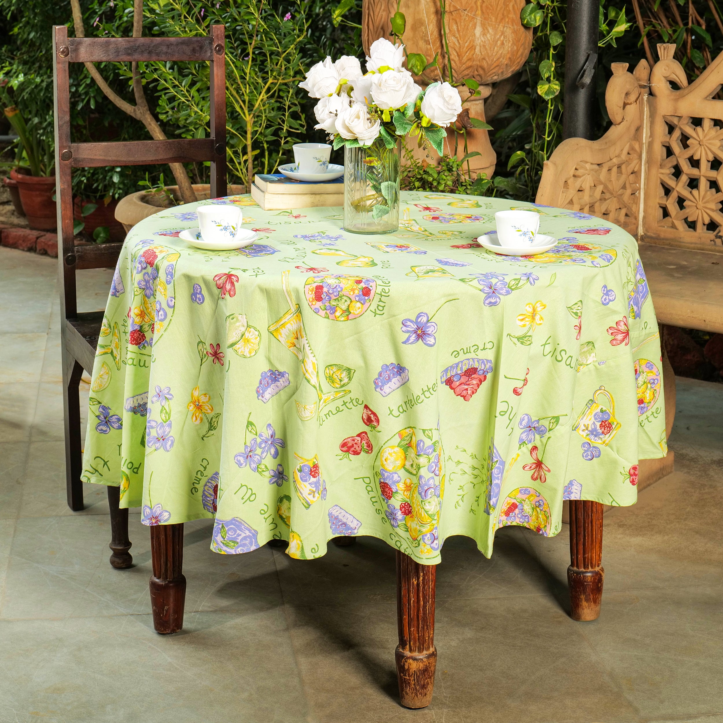 Tea Time Tablecloth - Mint