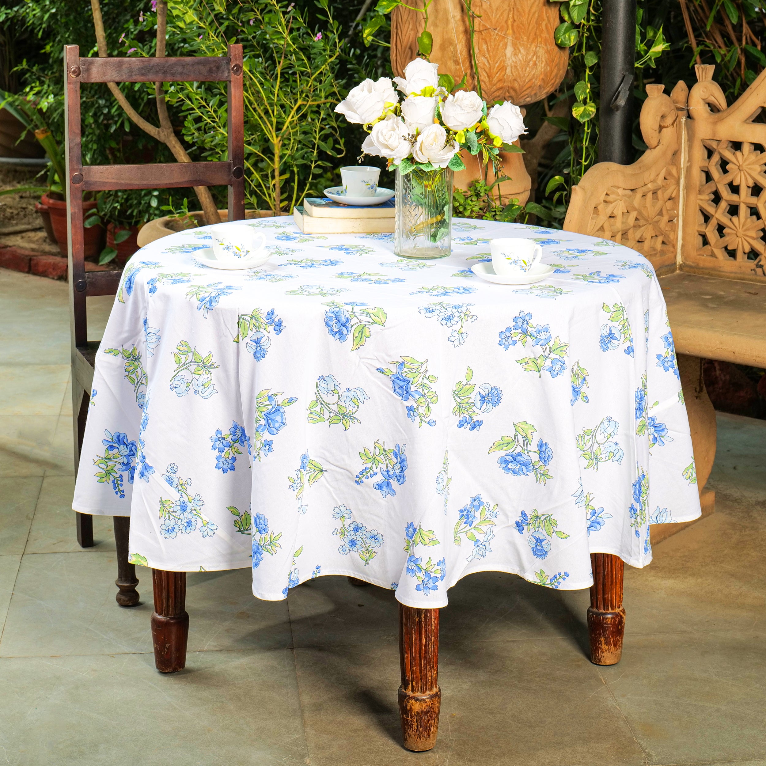 Pushkar Tablecloth - White