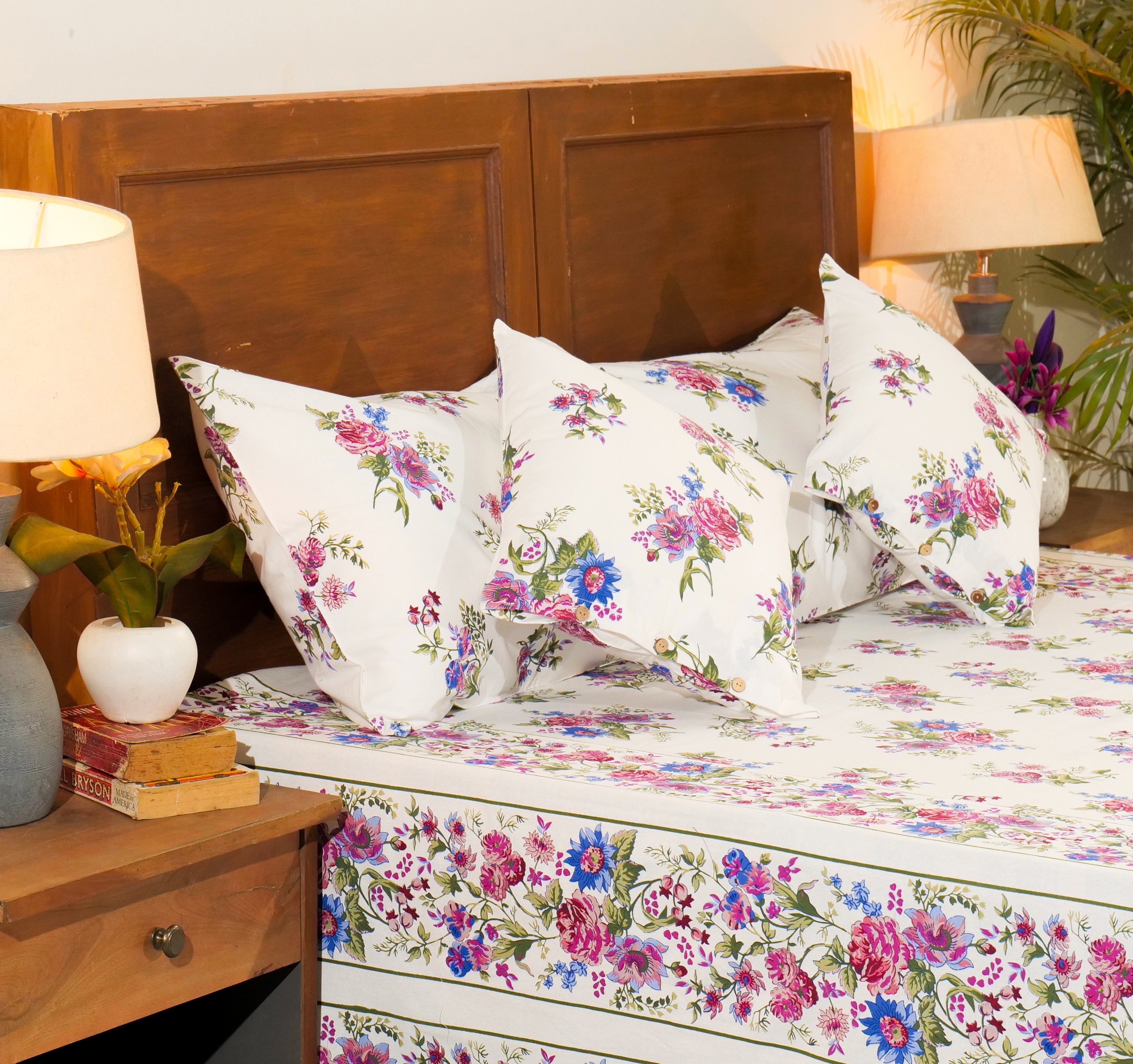 Friendship Bed Cover – White