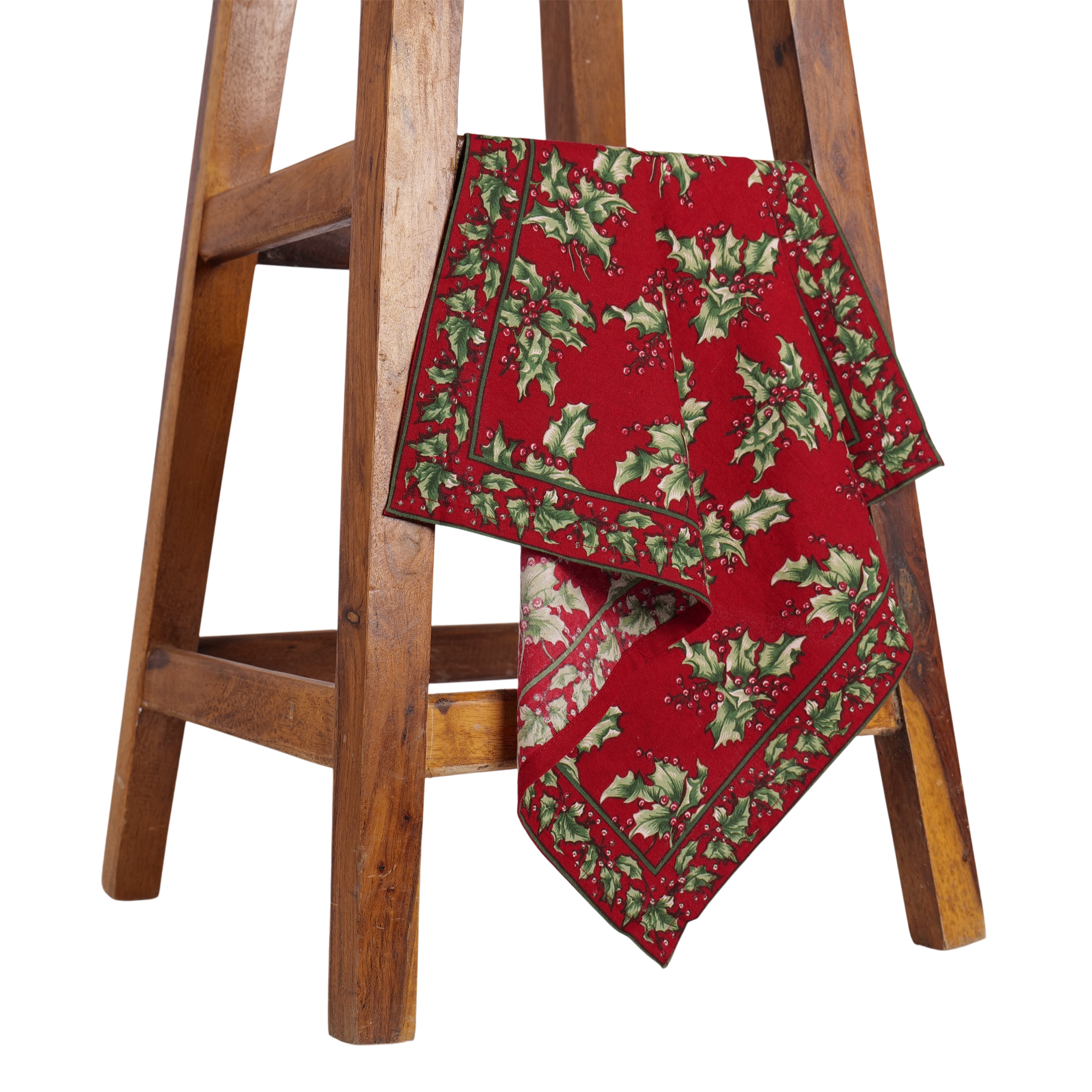 Holly Napkin set of 6 - Red