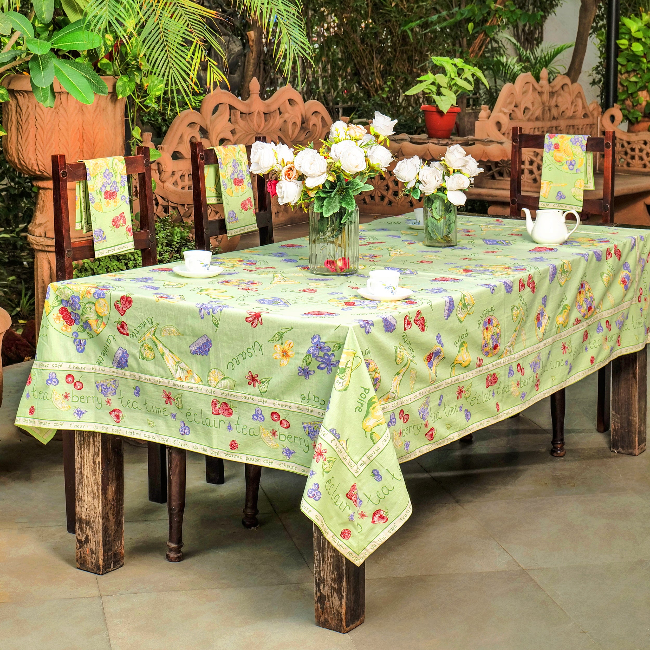 Tea Time Tablecloth - Mint