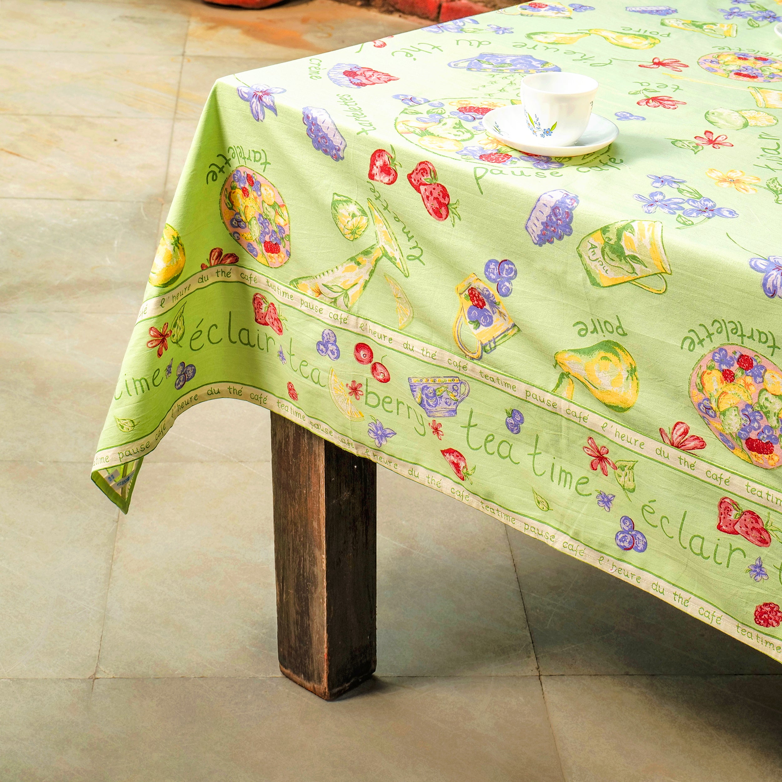 Tea Time Tablecloth - Mint