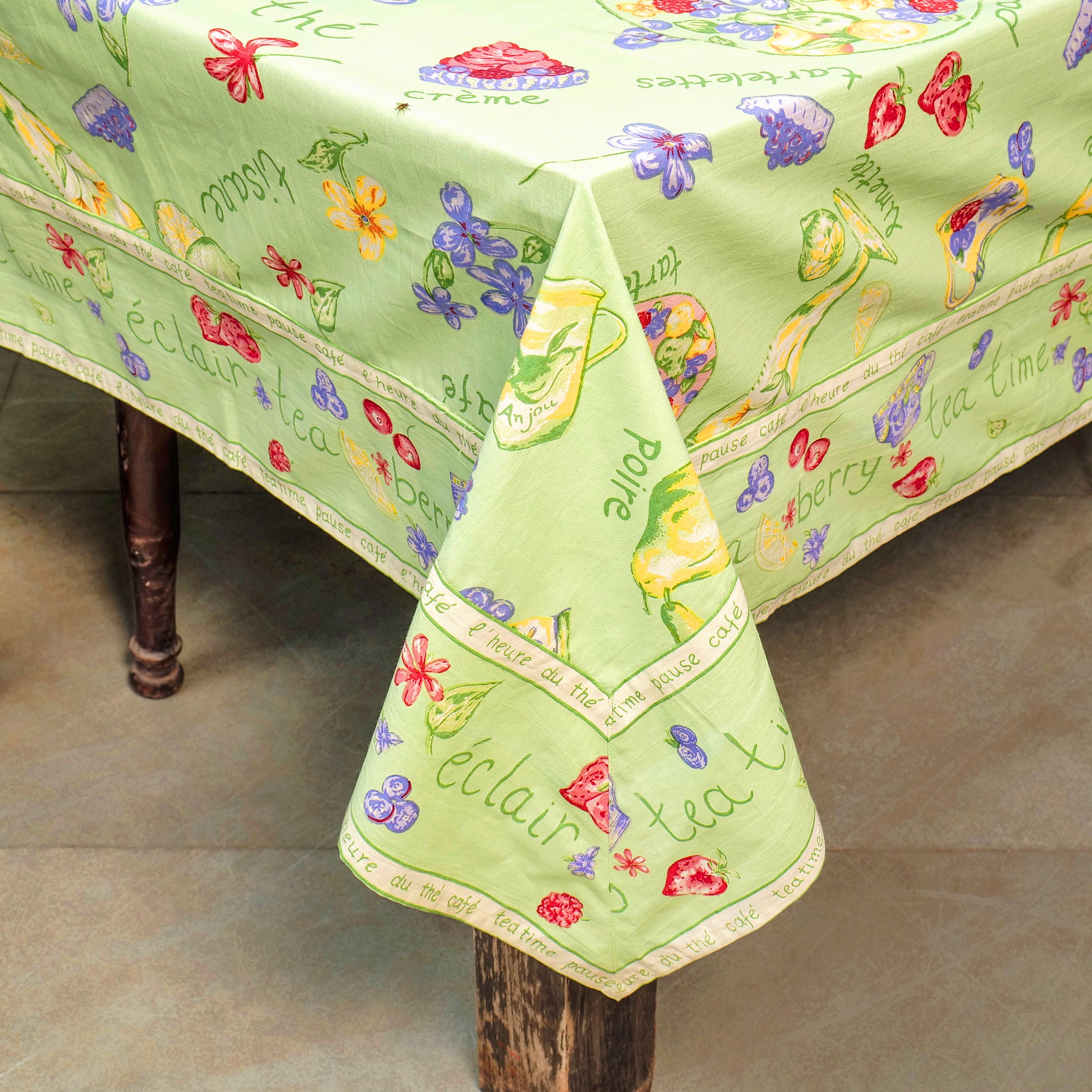 Tea Time Tablecloth - Mint