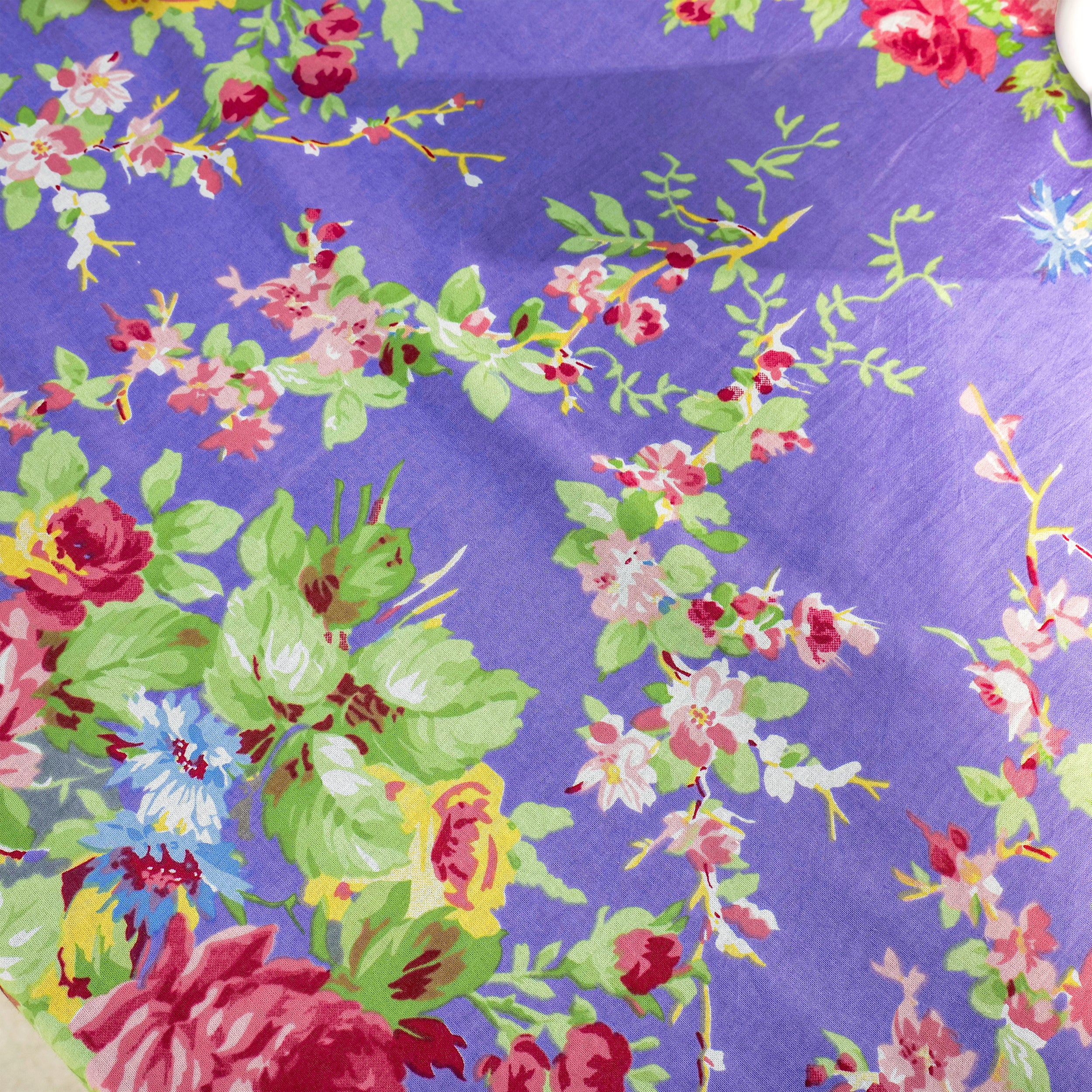Cottage Rose Tablecloth - Lavender