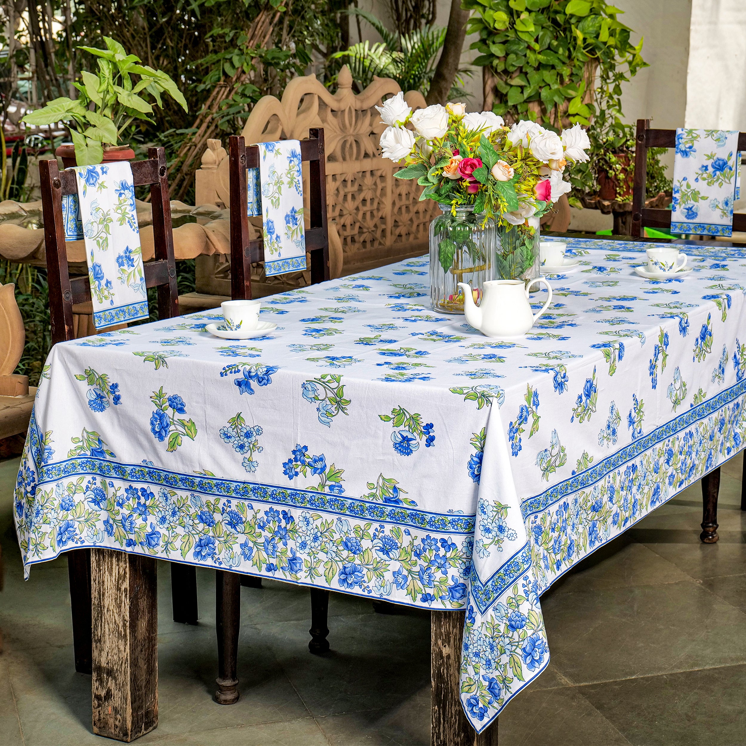 Pushkar Tablecloth - White
