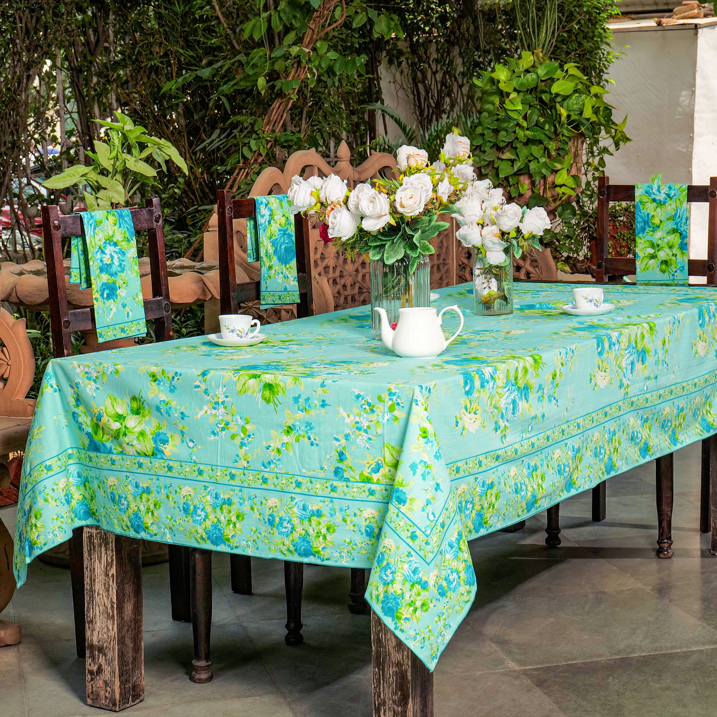 Cottage Rose Tablecloth - Tuqr