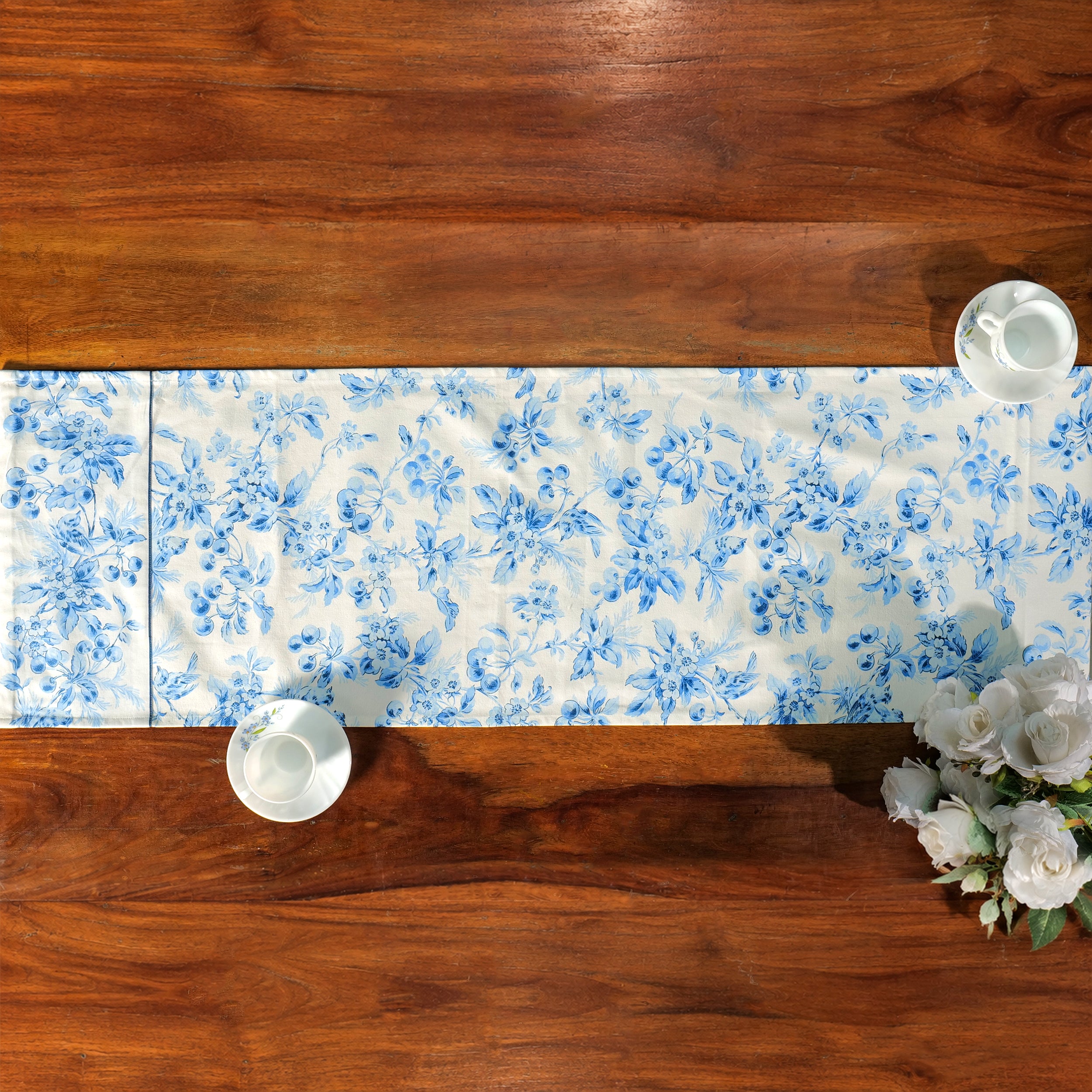 Cherry Blossom Runner Blue