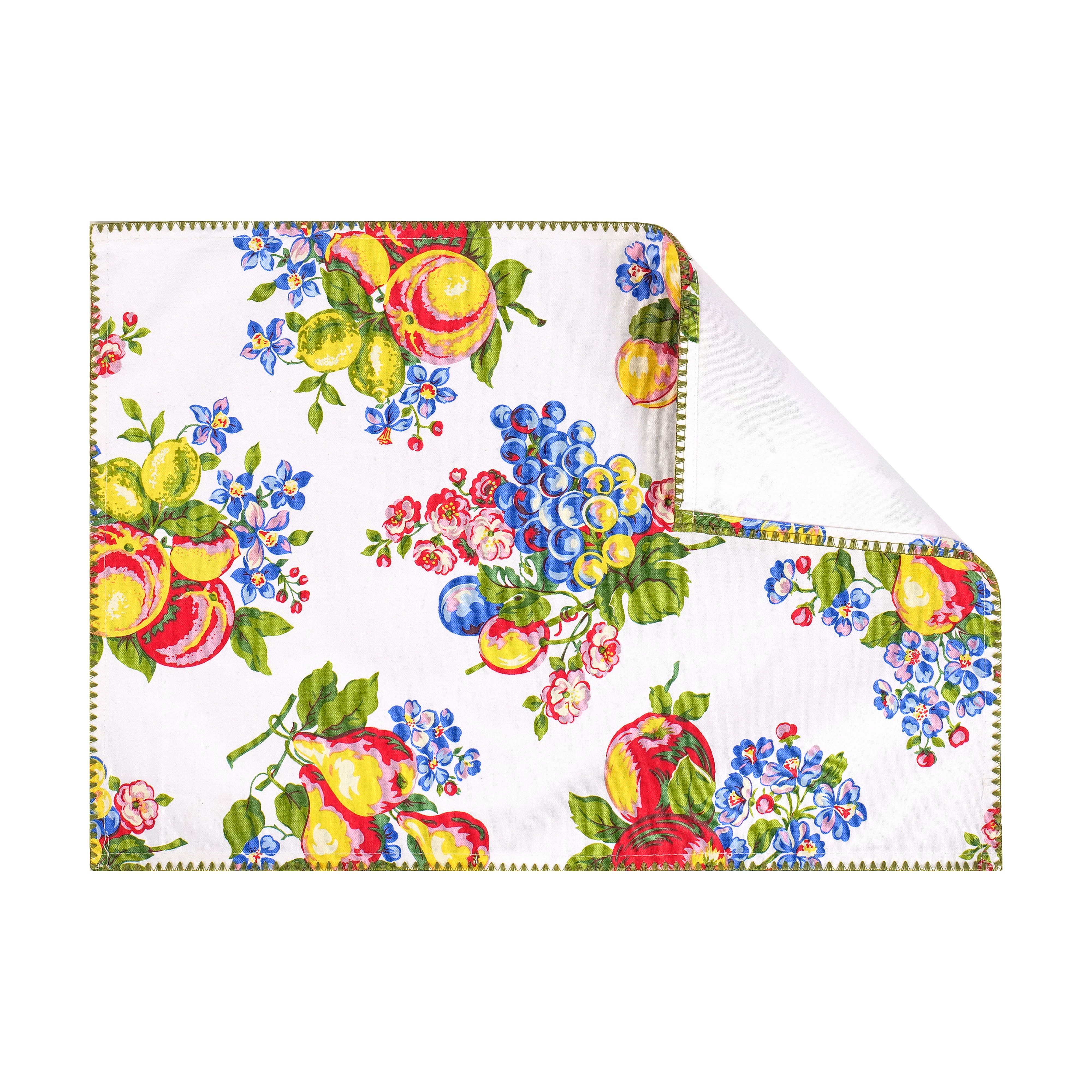 Fruit Basket Placemat Set of 6 - White