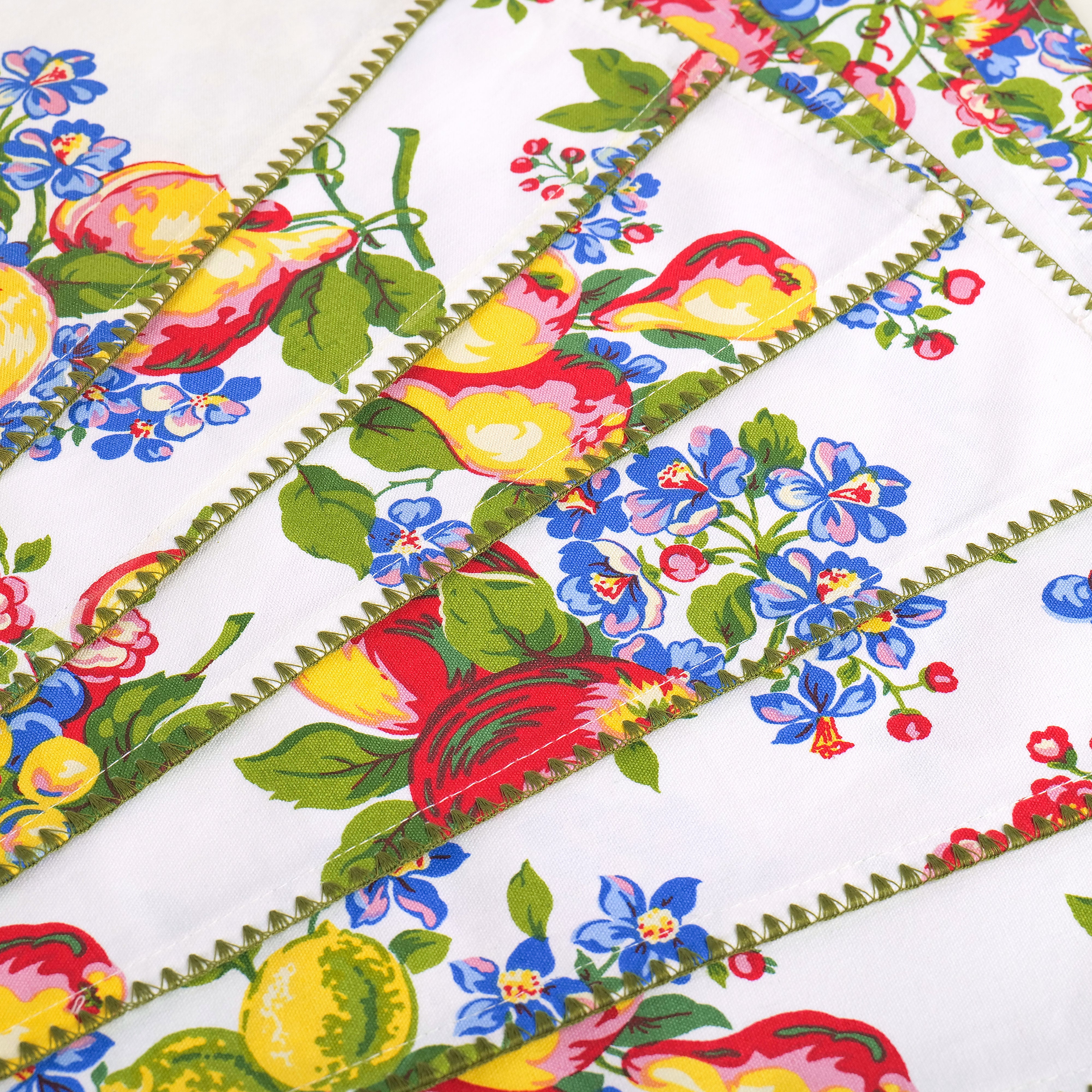 Fruit Basket Placemat Set of 6 - White