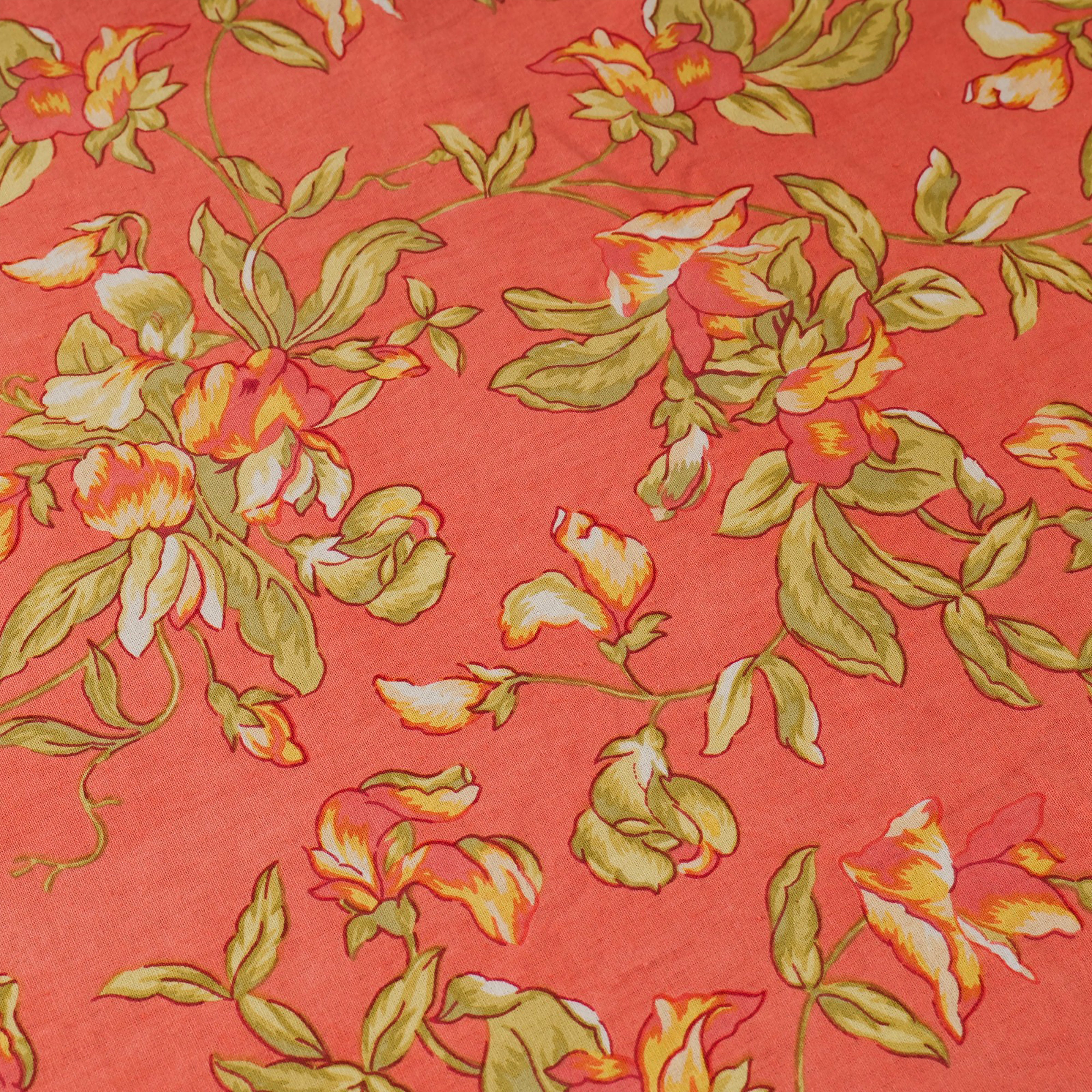 Sweet Pea Tablecloth – Coral