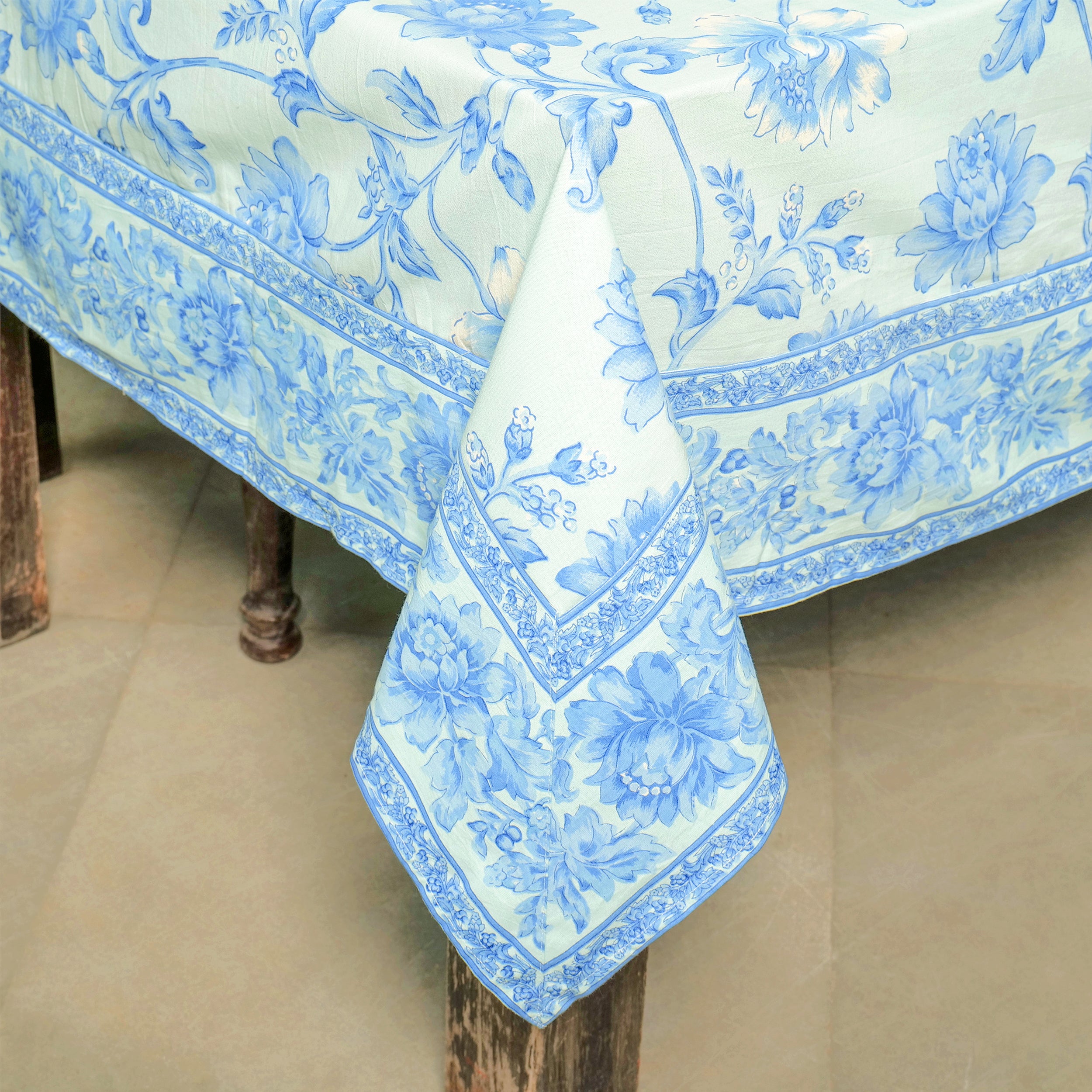 Rosehip Tablecloth - Blue