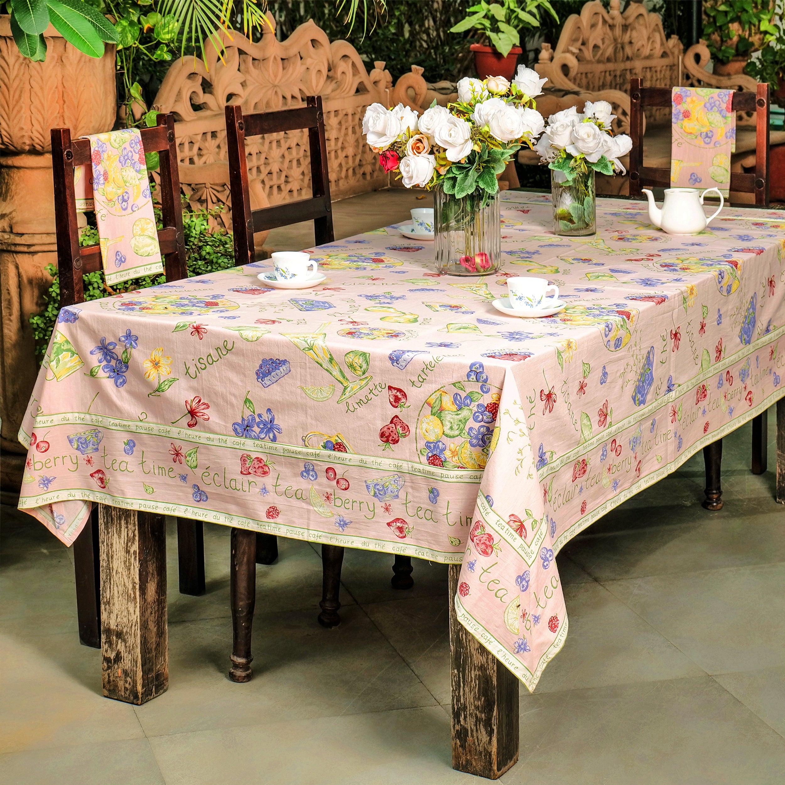 Tea Time Tablecloth - Pink