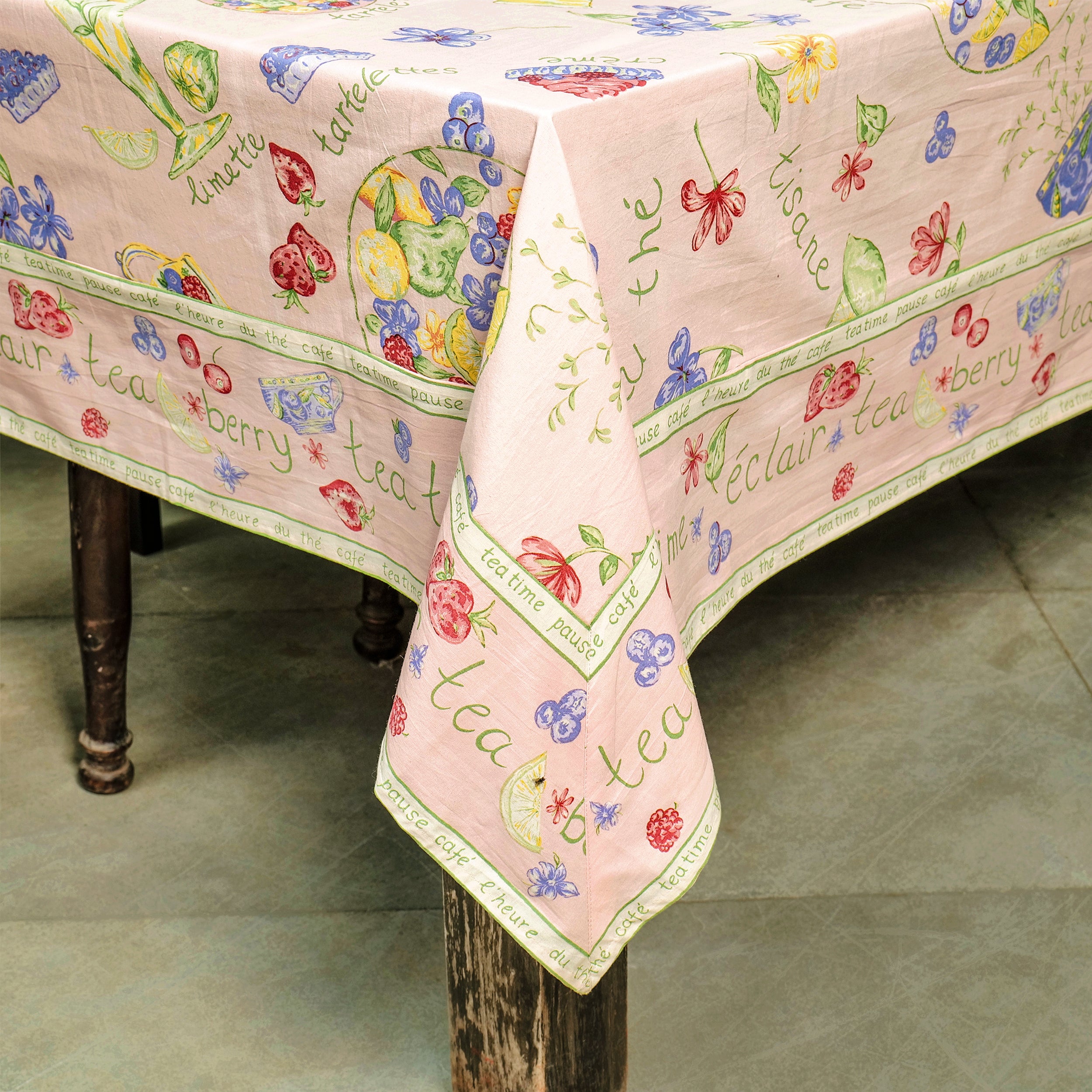 Tea Time Tablecloth - Pink