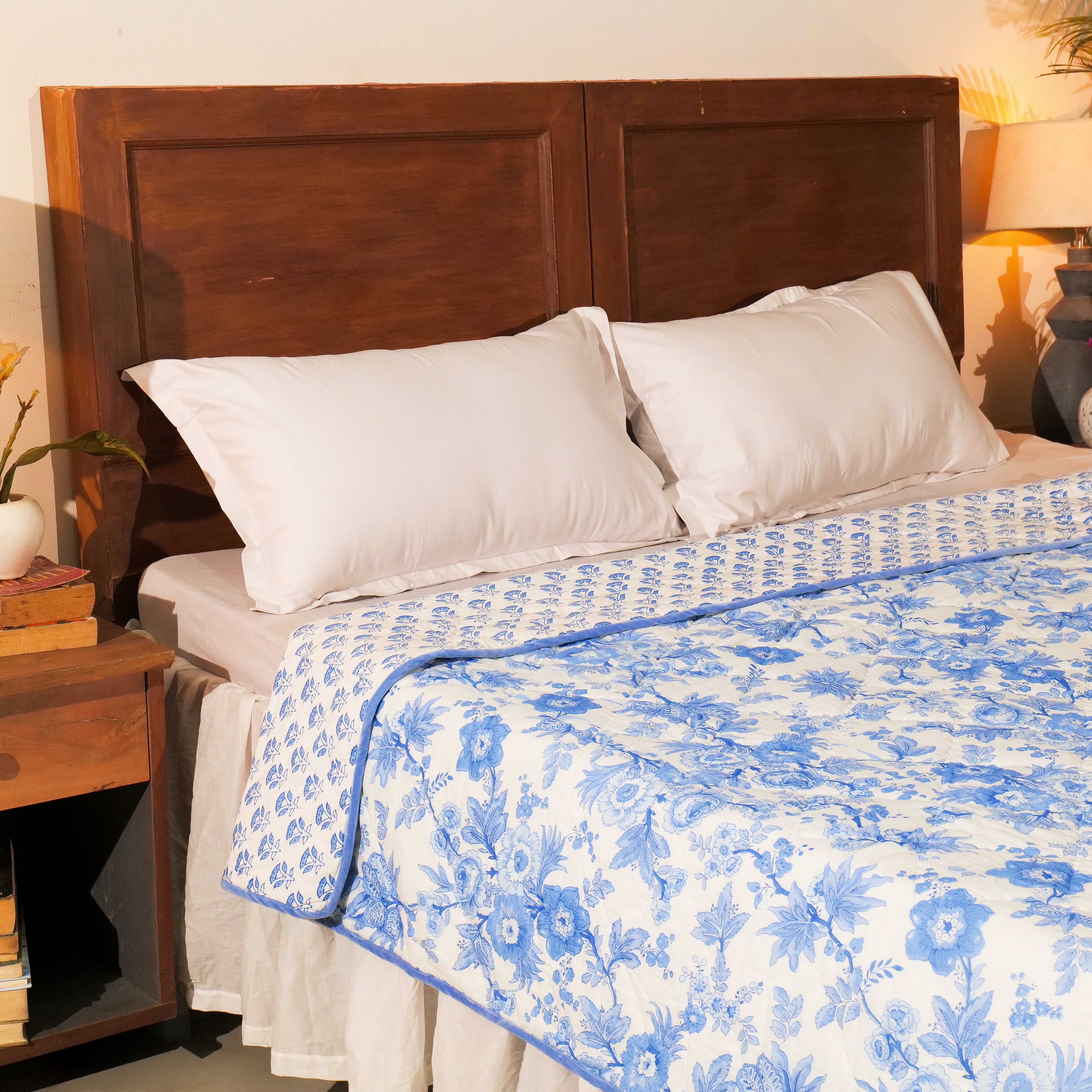 Augustine Single Quilt – White