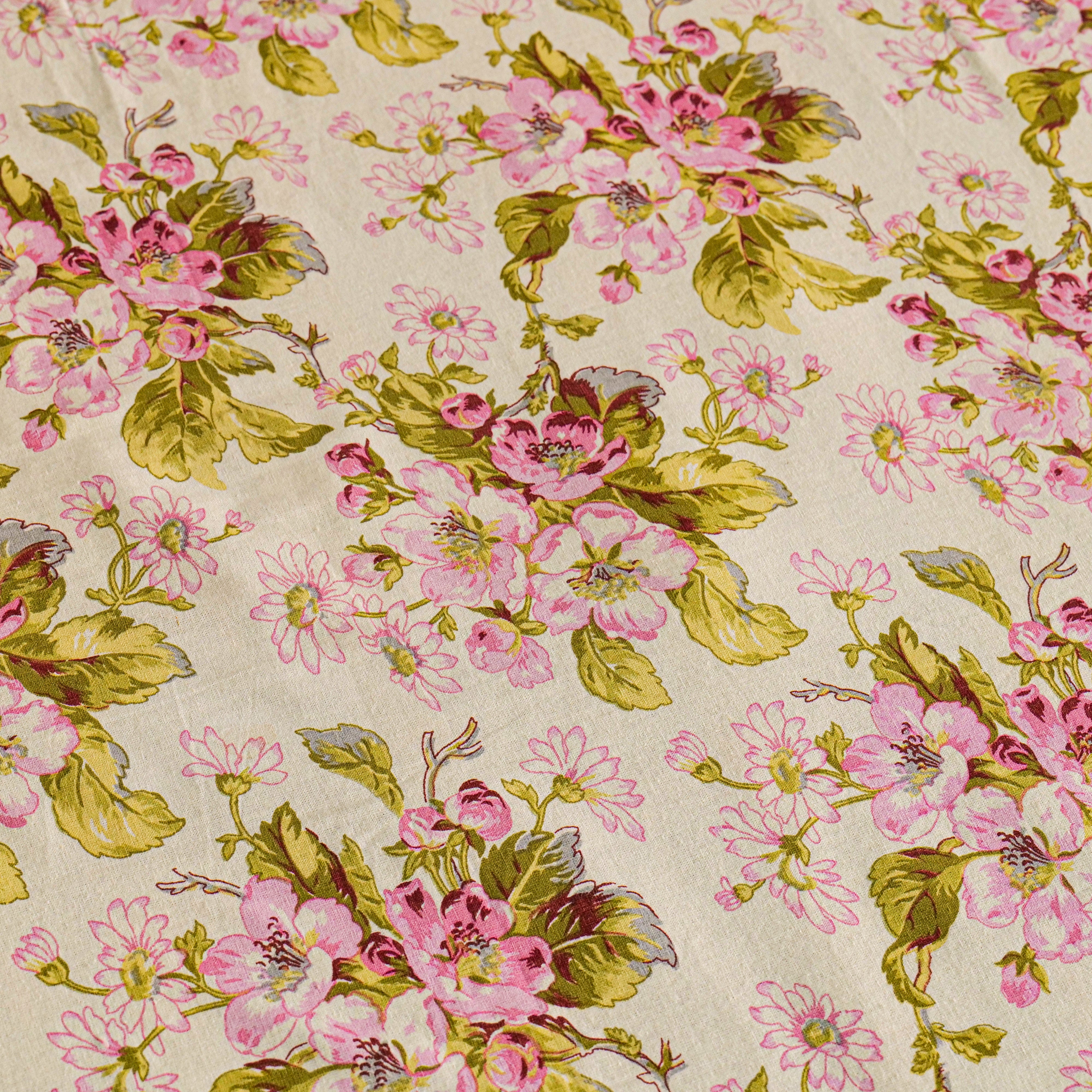 Apple Blossom Bed Cover – Ecru