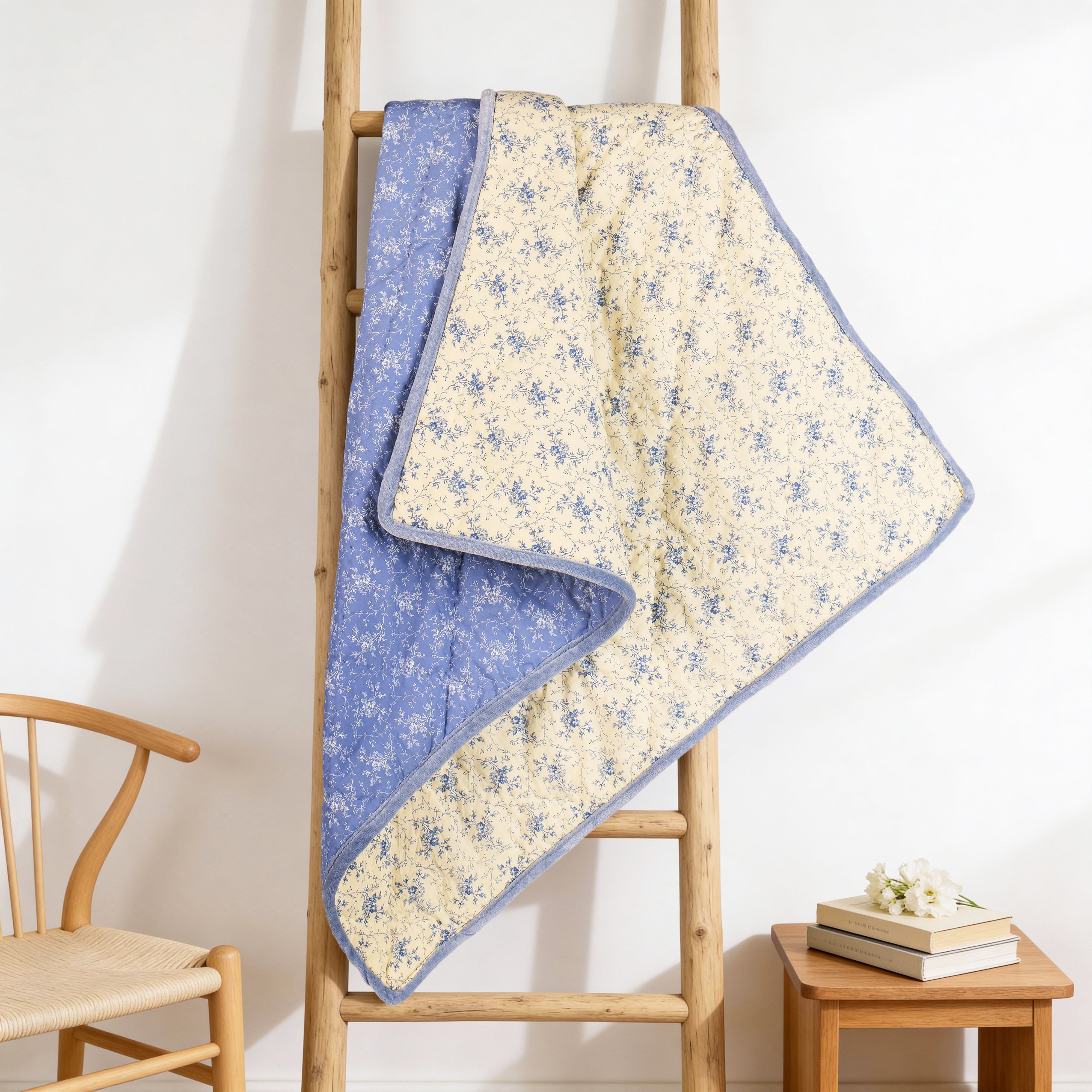 Yesterday Baby Quilt – Ecru