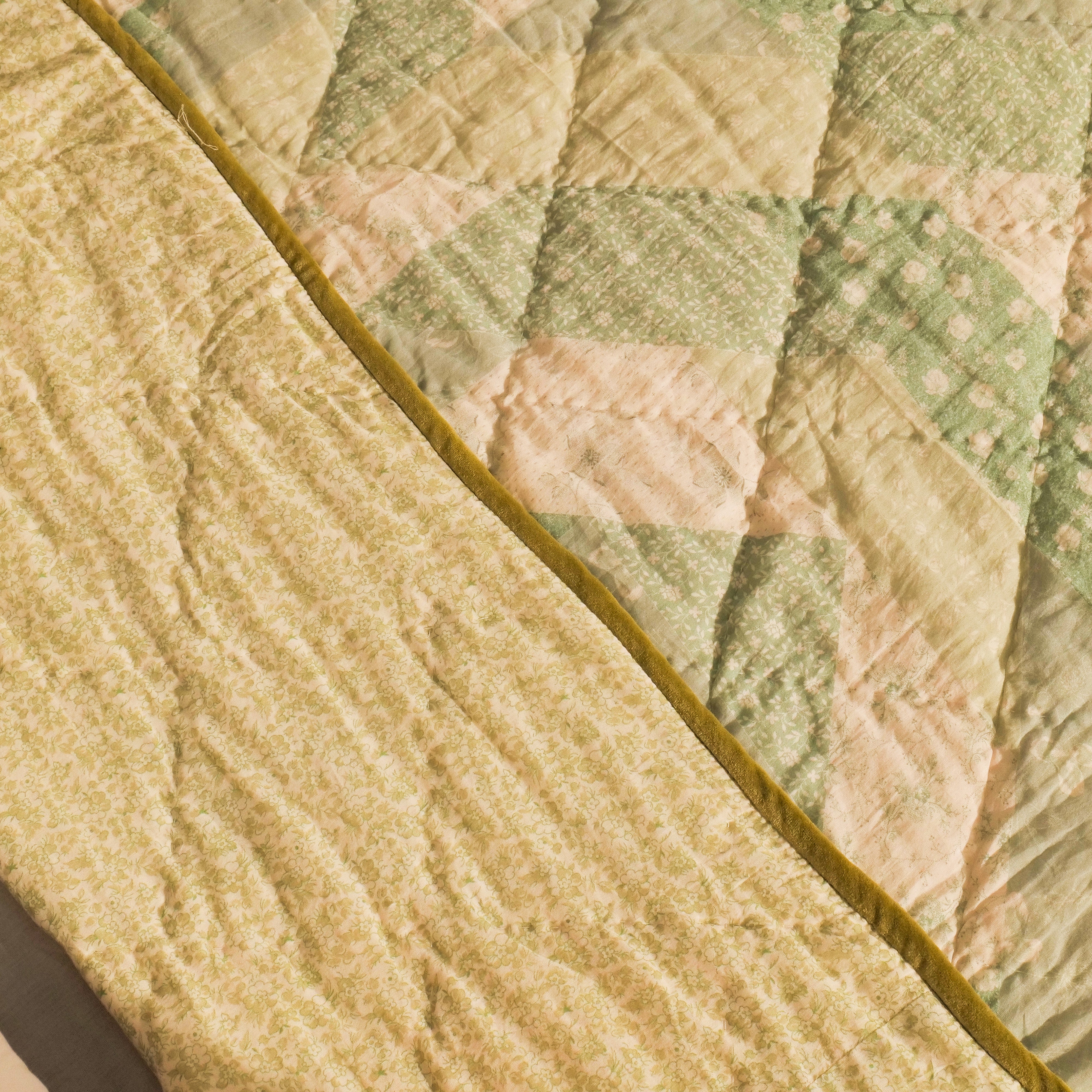 Calico Single Quilt – Sage