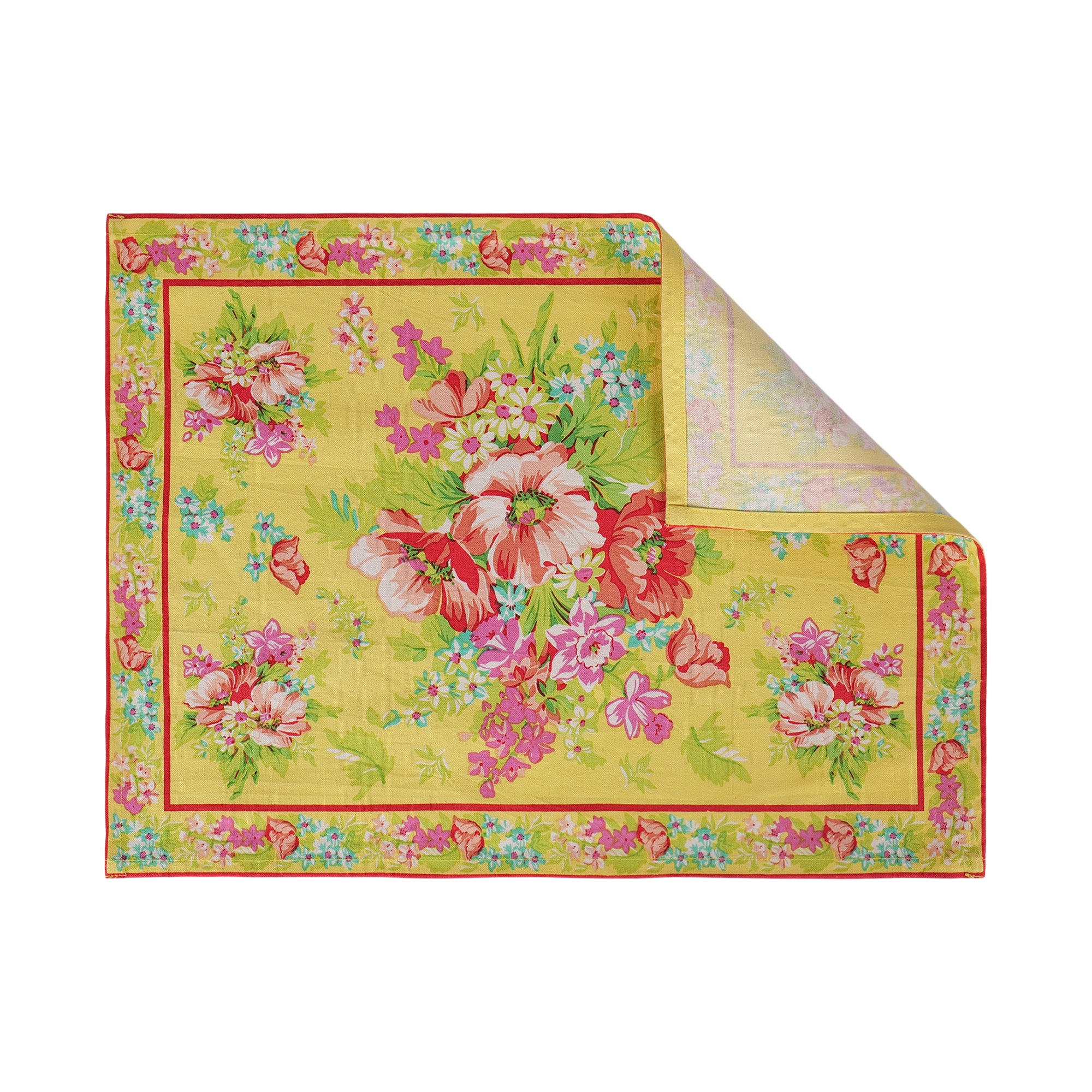 Charming Placemat Set of 6 - Yellow