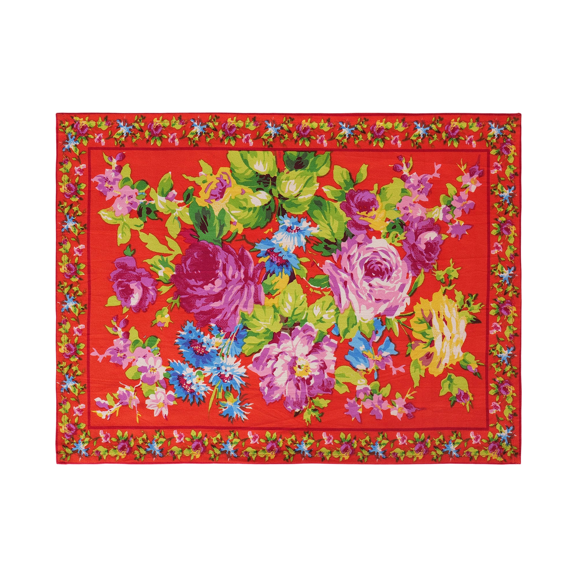 Cottage Rose Placemat set of 6 - Orange