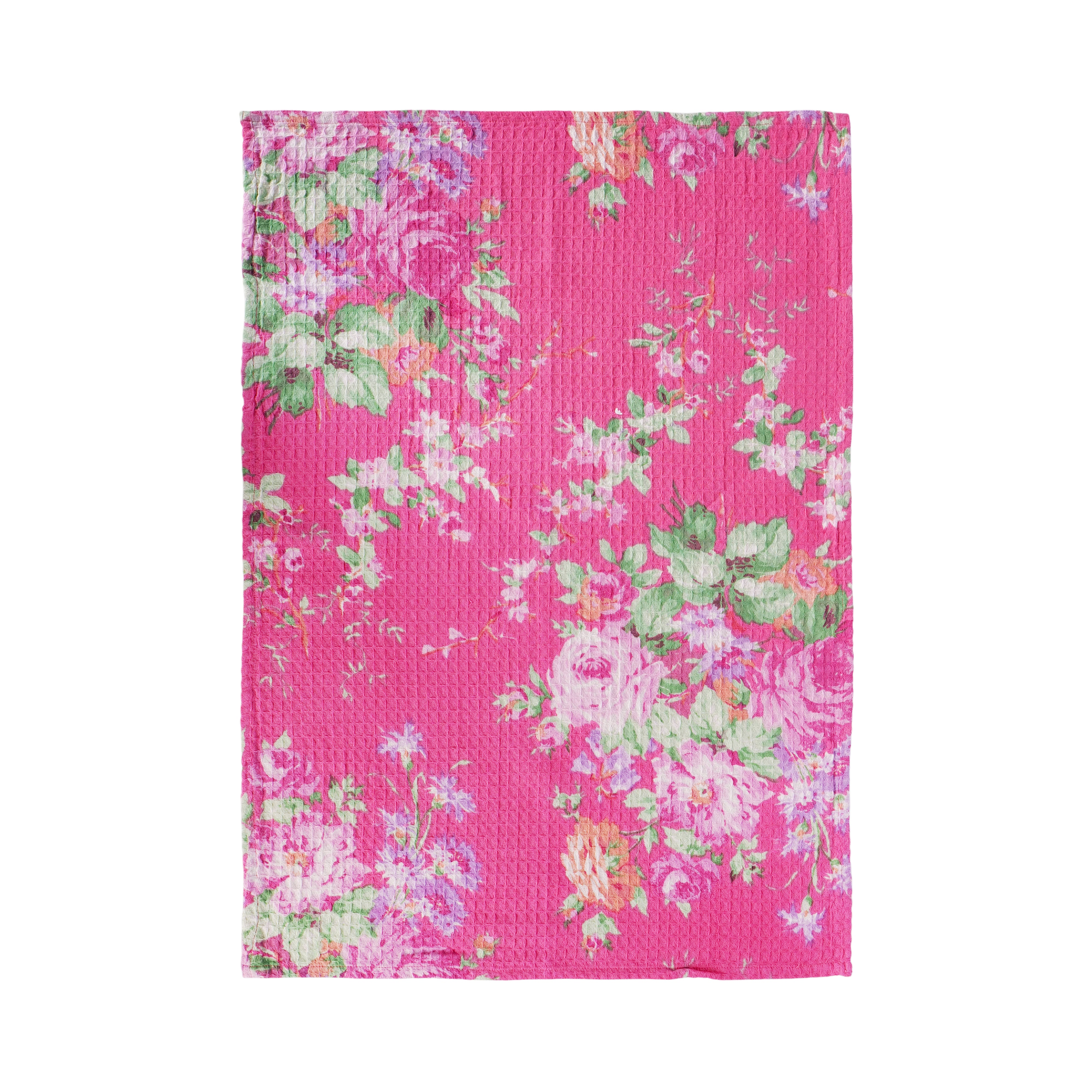 Cottage Rose Tea Towel set of 2 - Pink