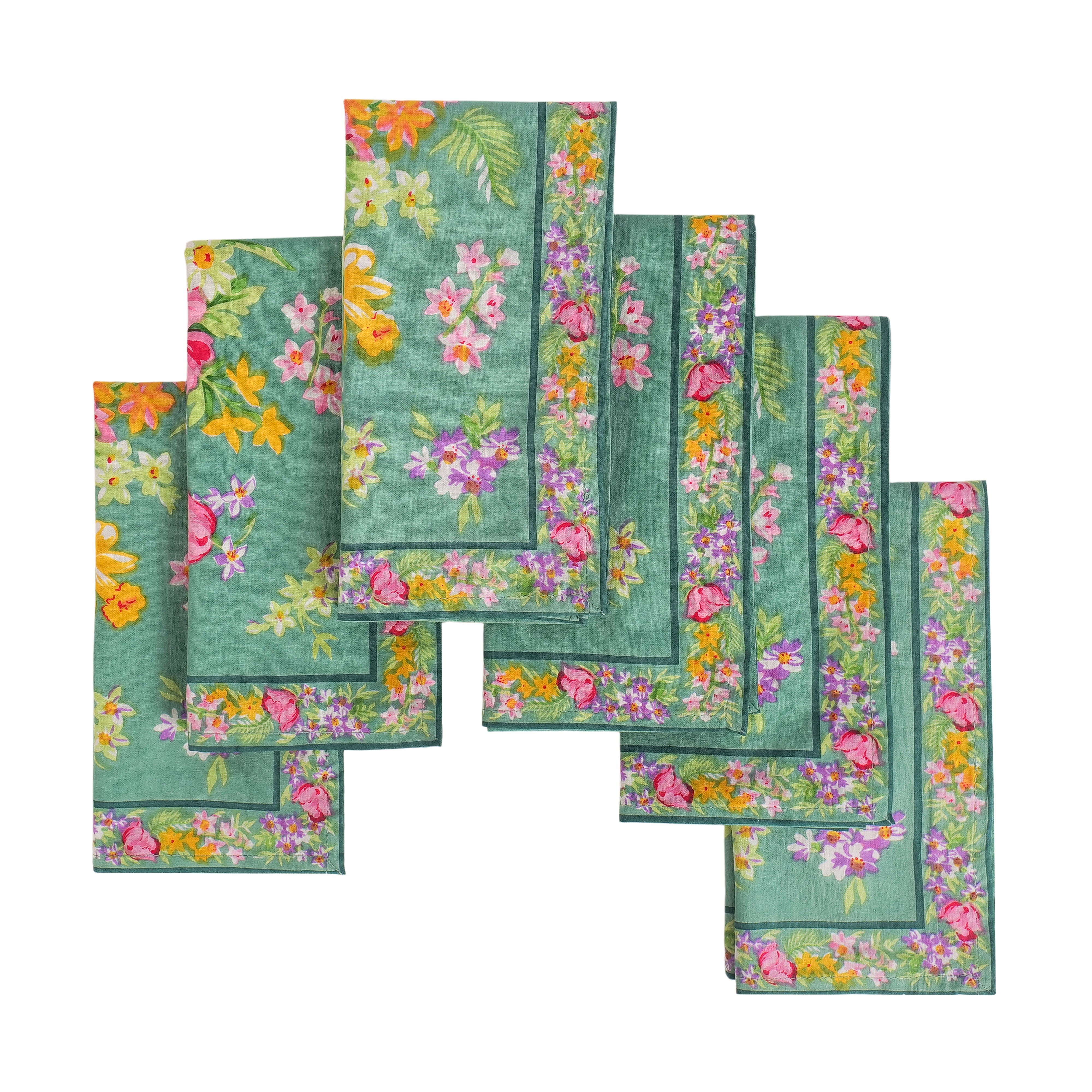Charming Napkin Set of 6 – Jade