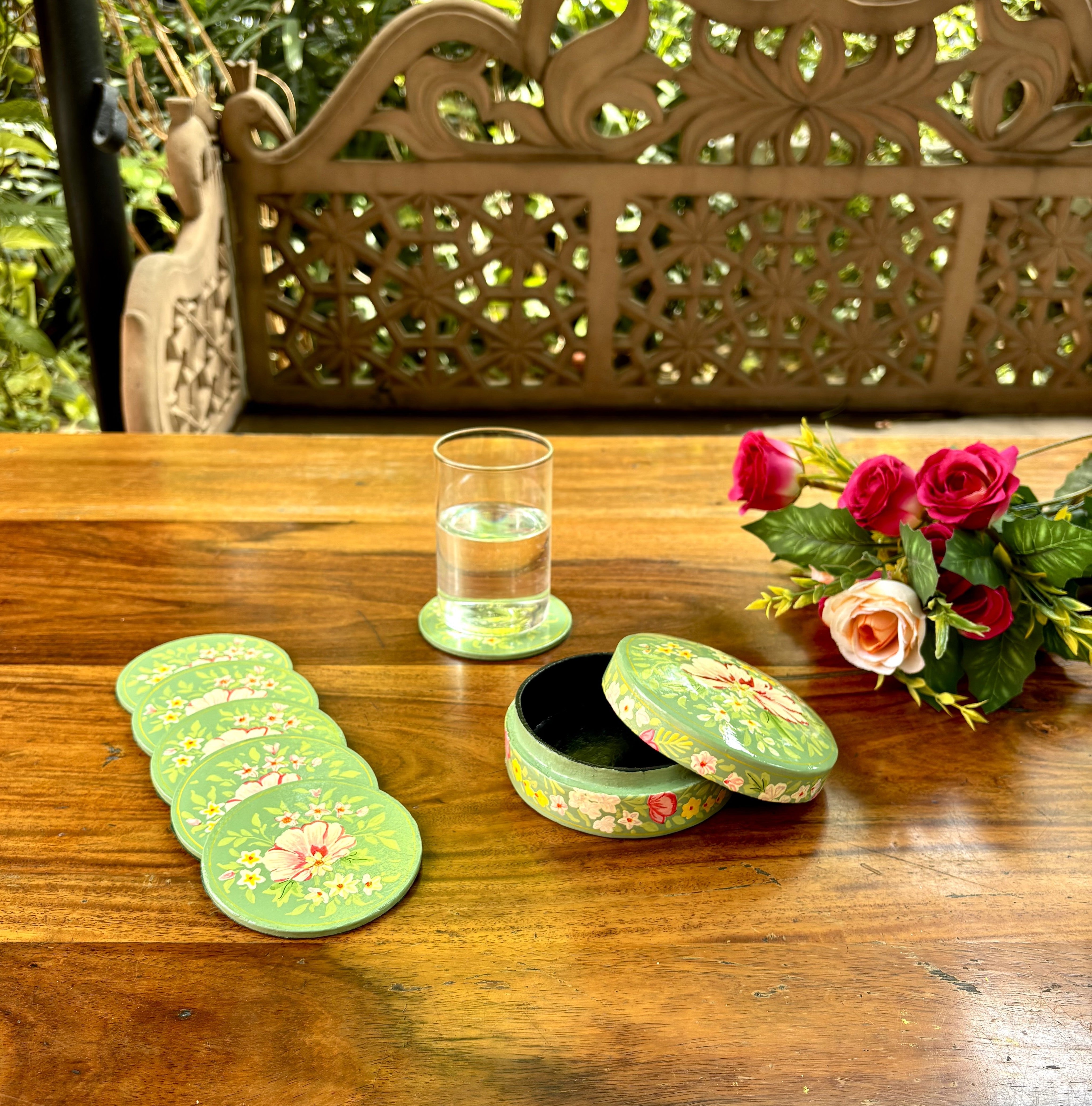 Charming Coaster Set of 6 - Jade