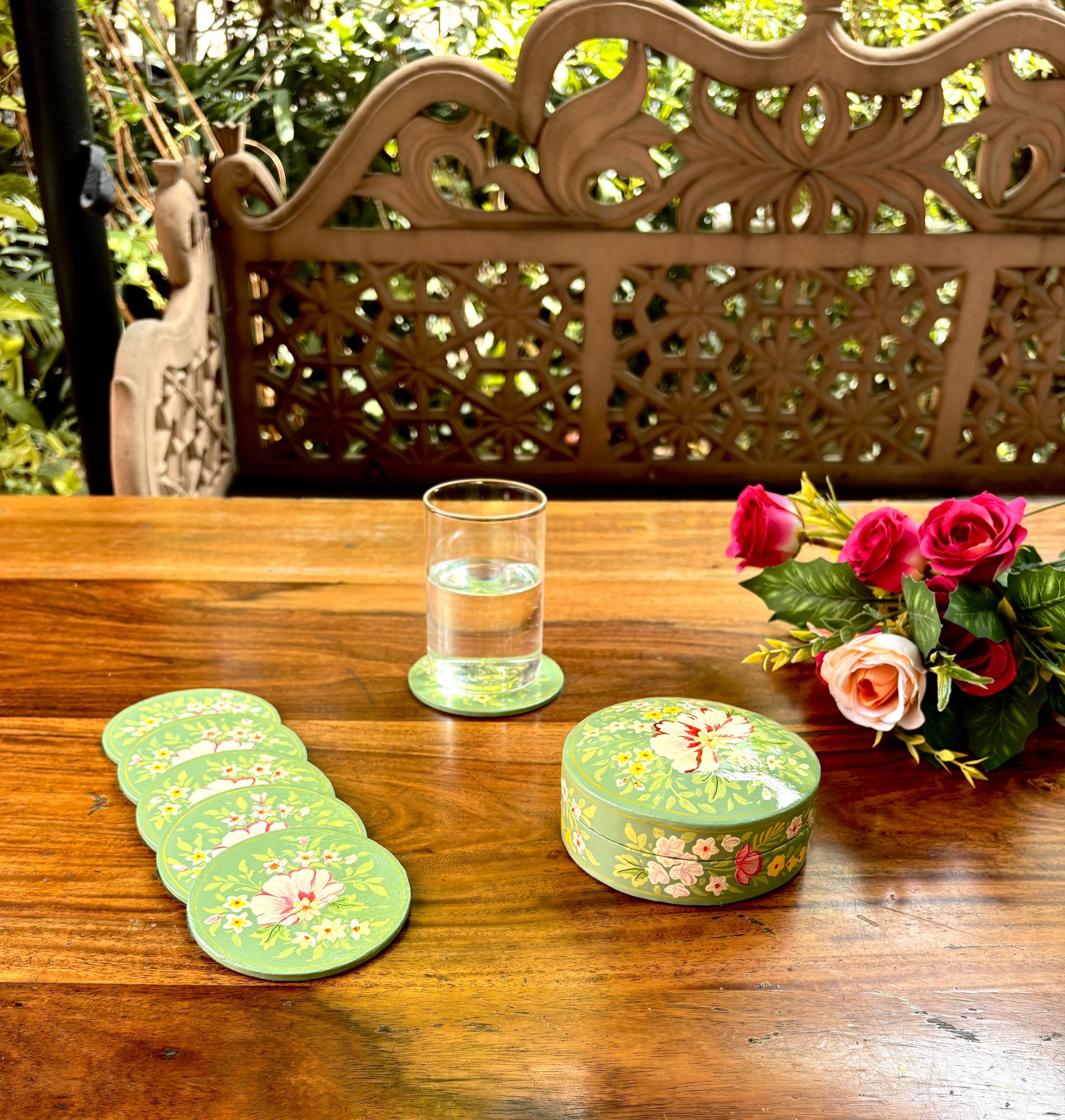 Charming Coaster Set of 6 - Jade