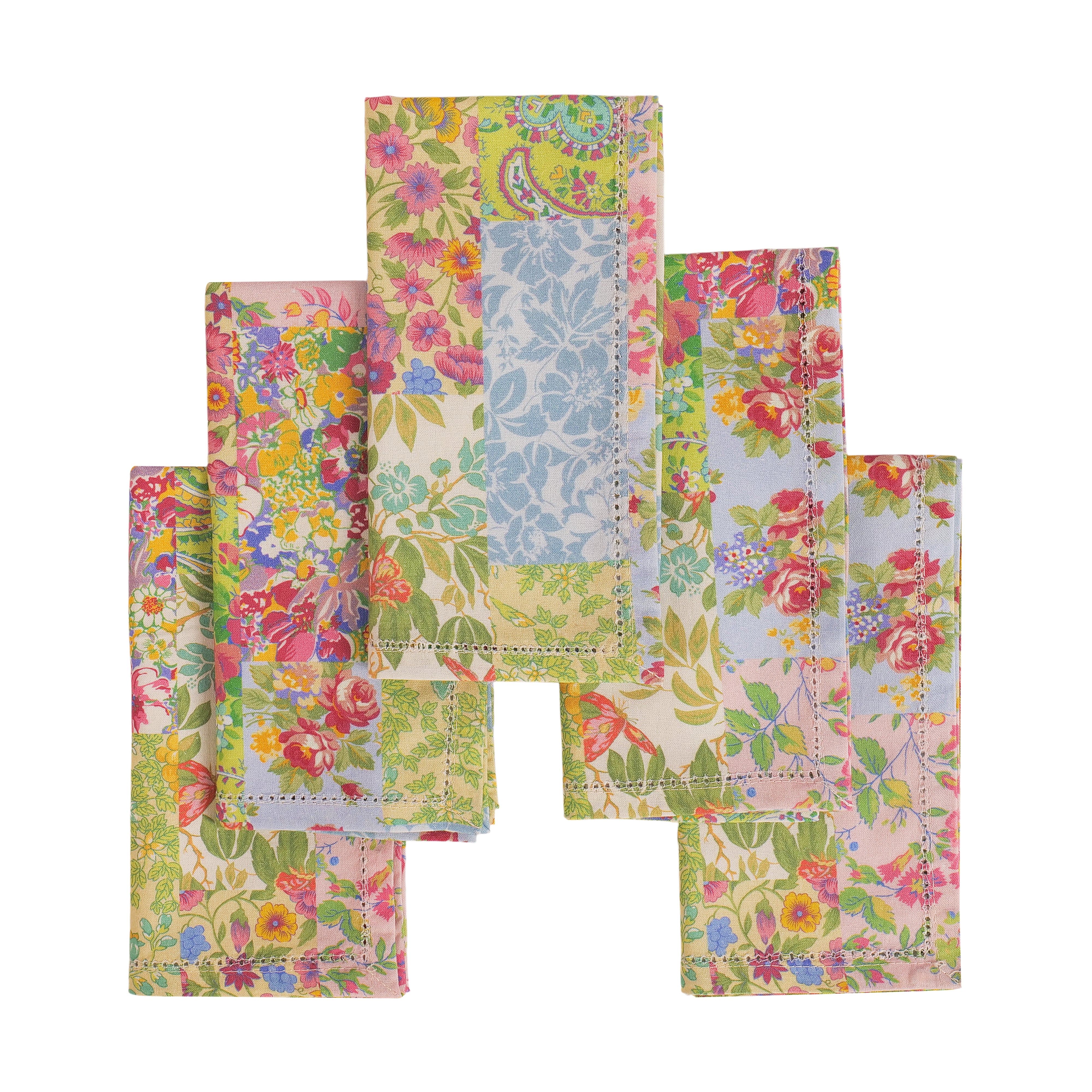Cottage Patchwork Napkin Set of 6 - Multi