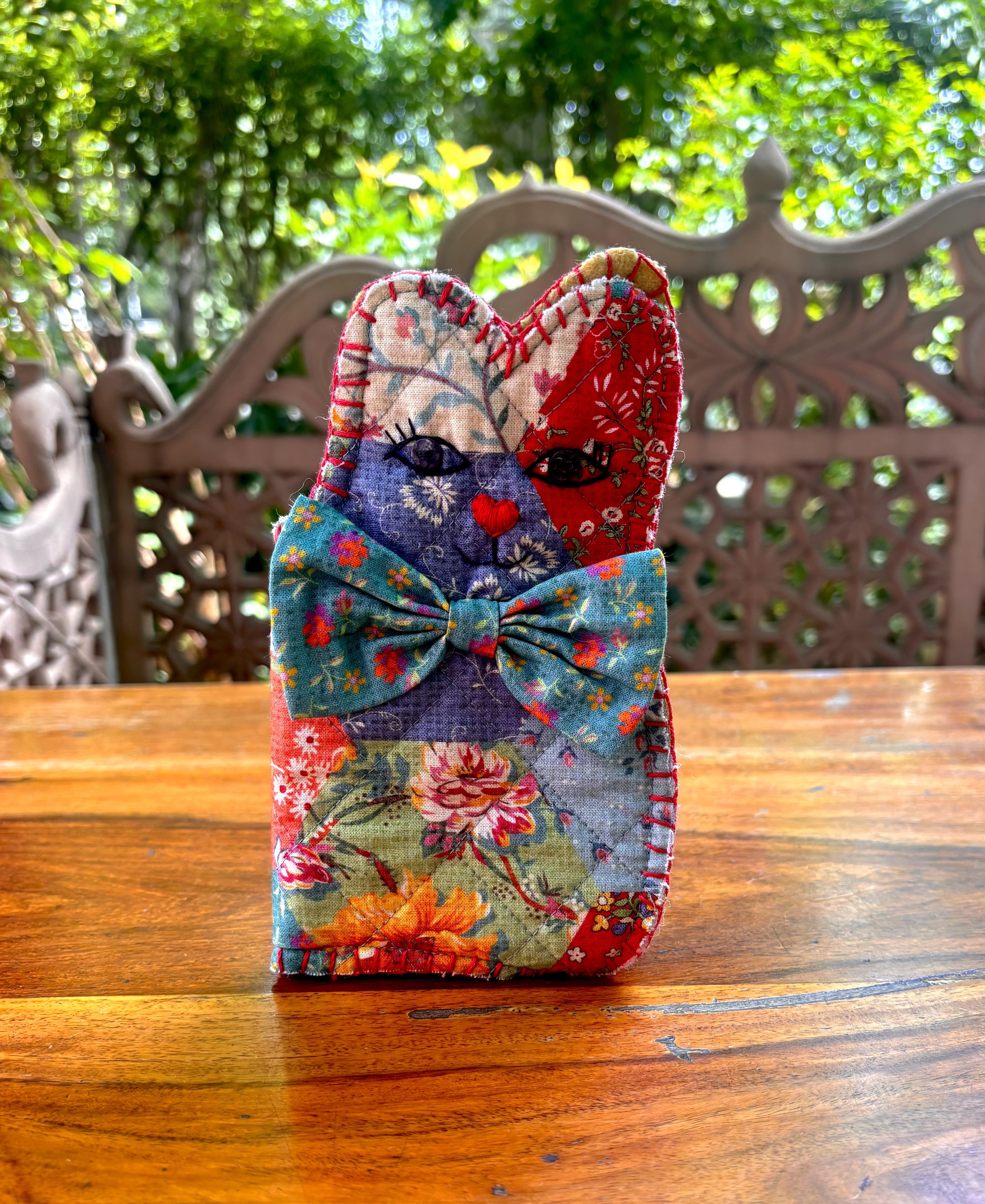 County Fair Patchwork Sewing Kitty – Multi