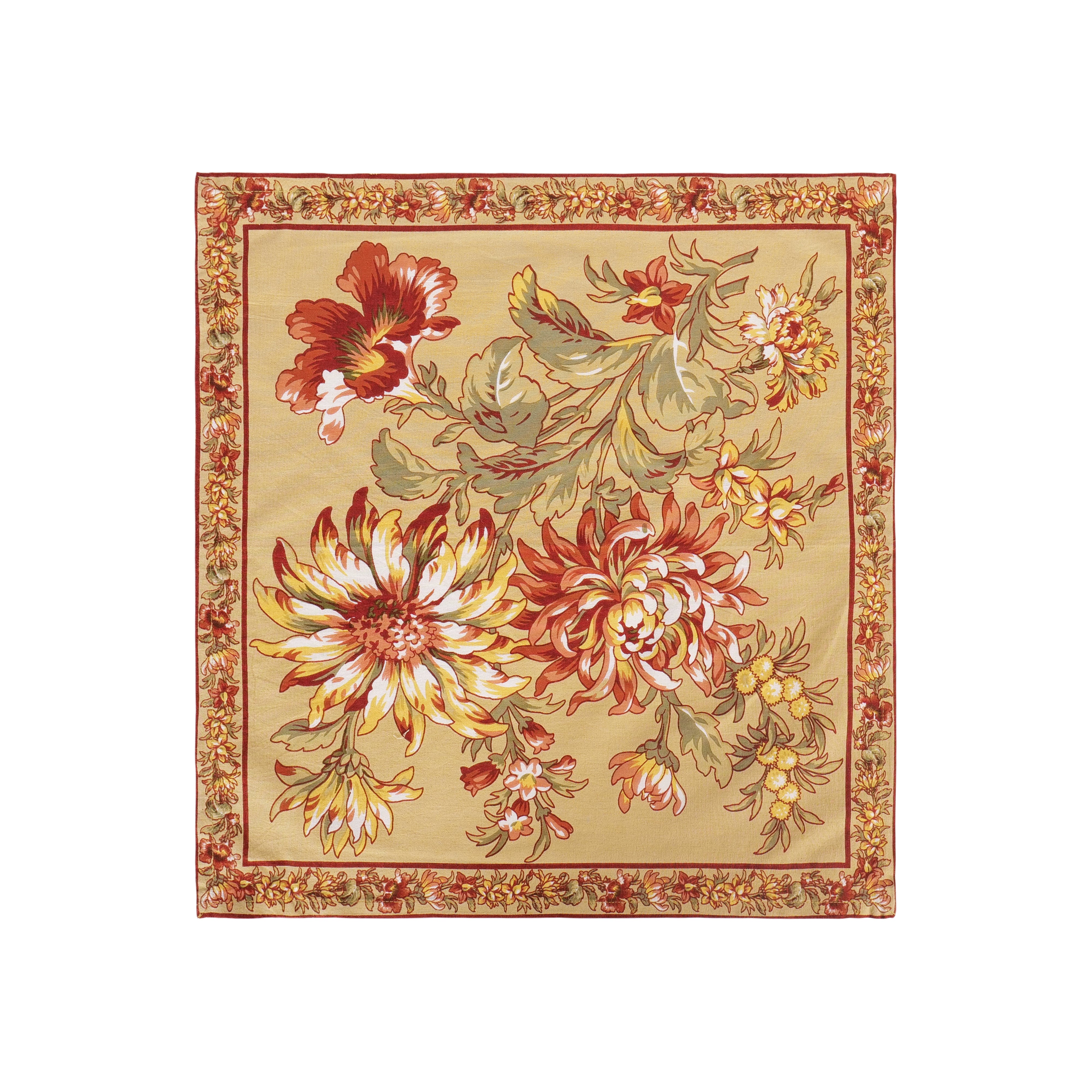 Dahlia Days Placemat & Napkin Combo Set of 6 – Gold