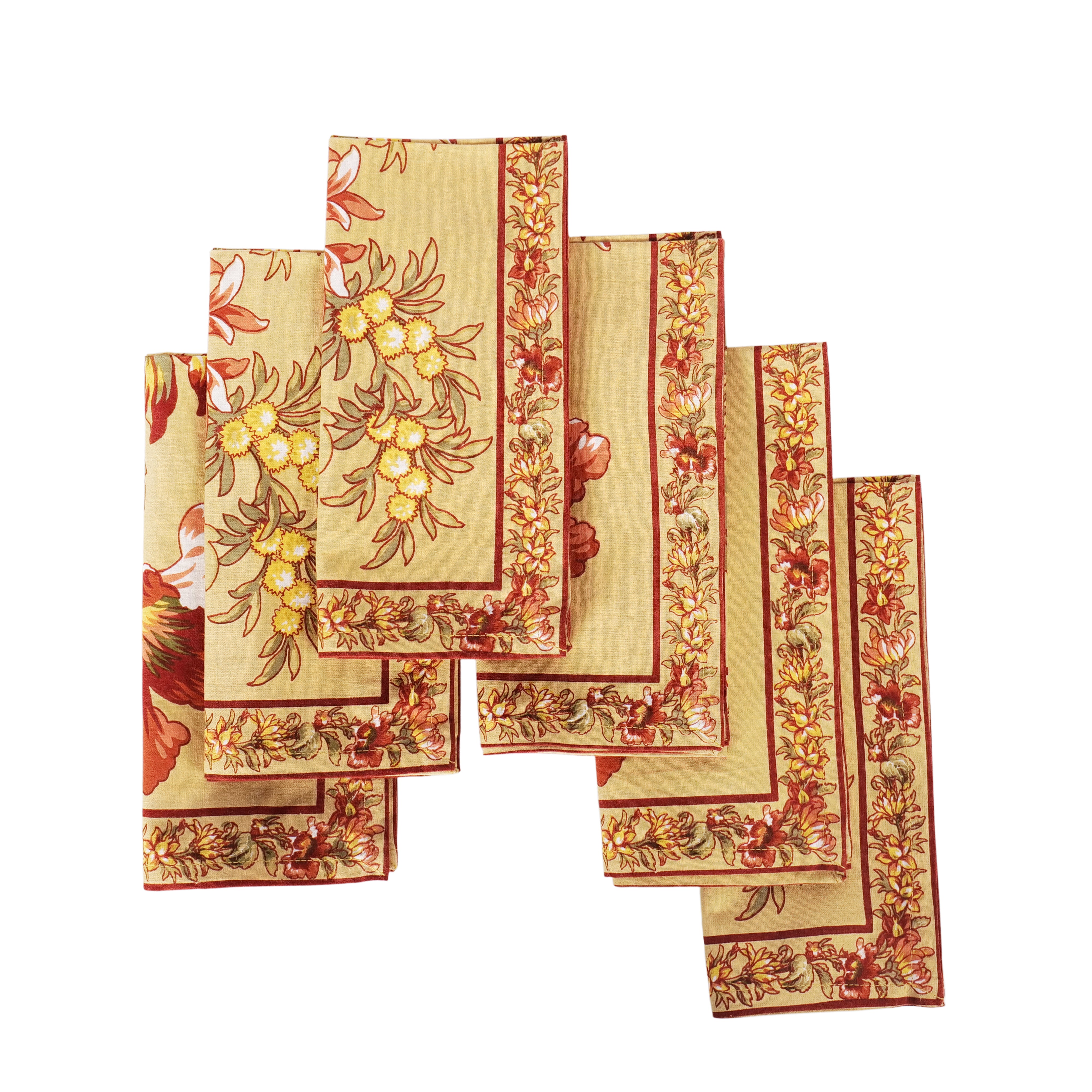 Dahlia Days Napkin set of 6 - Gold