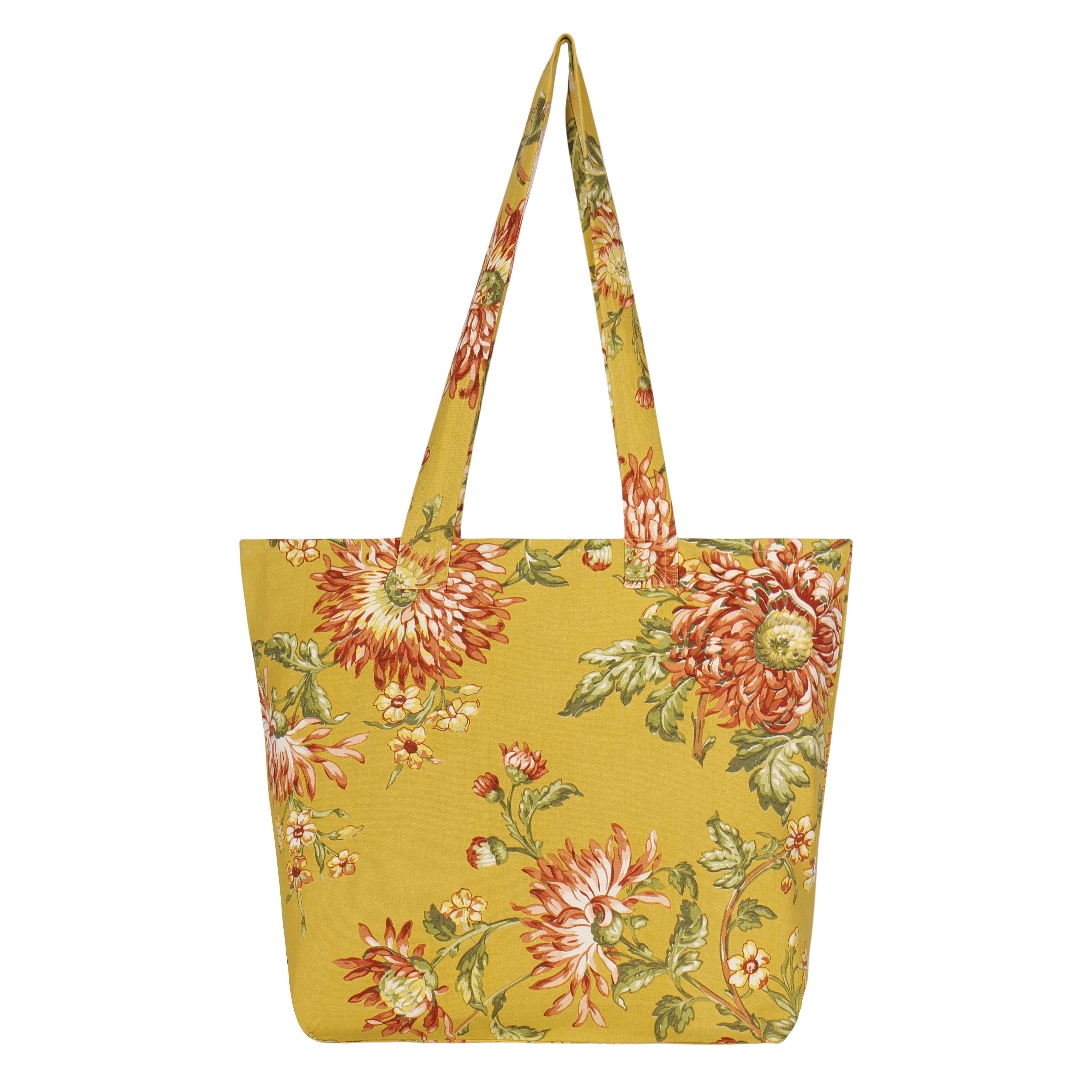 Dahlia Days Tote Bag - Gold
