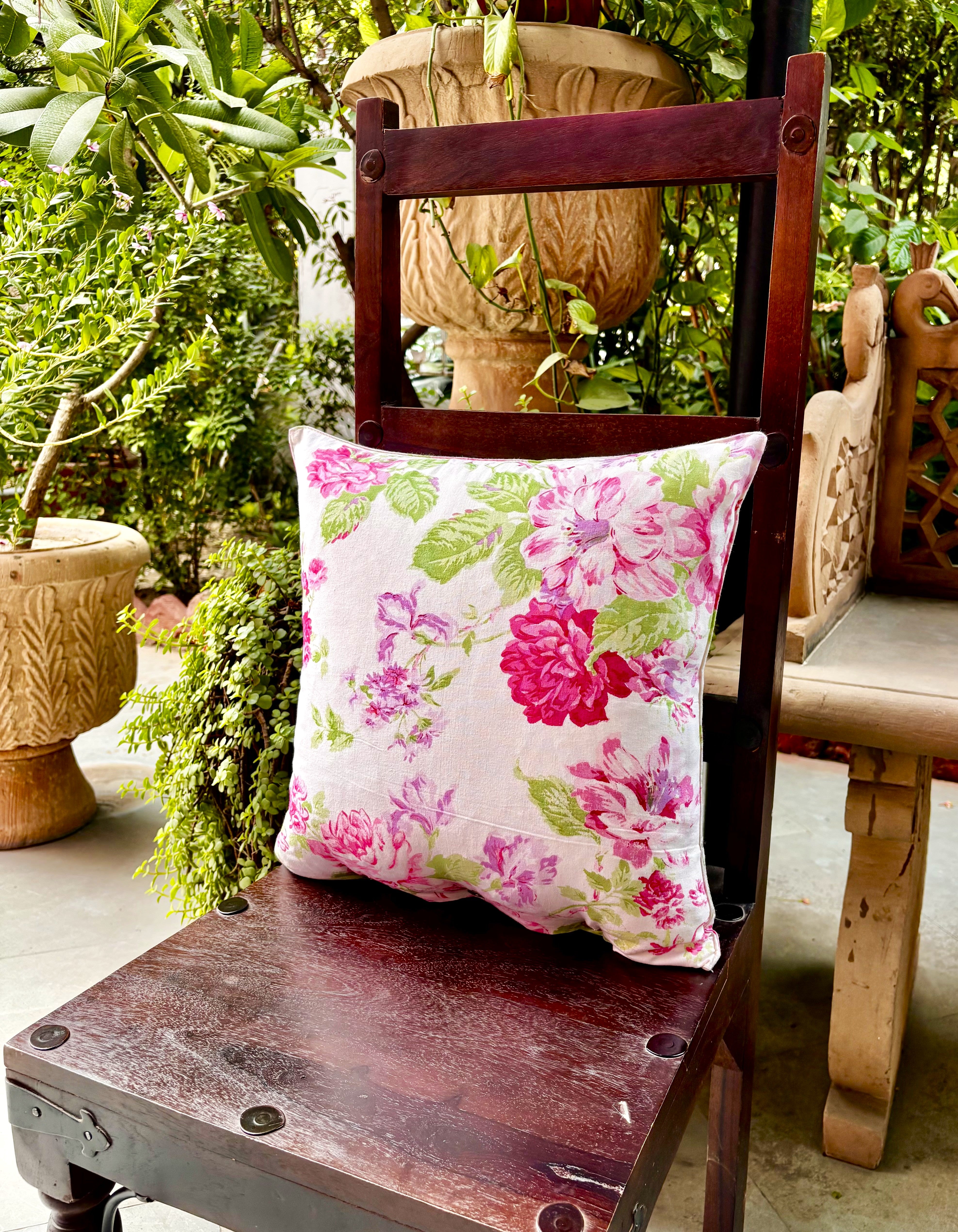 Everlasting Cushion Cover Set of 2 – Ivory Rose