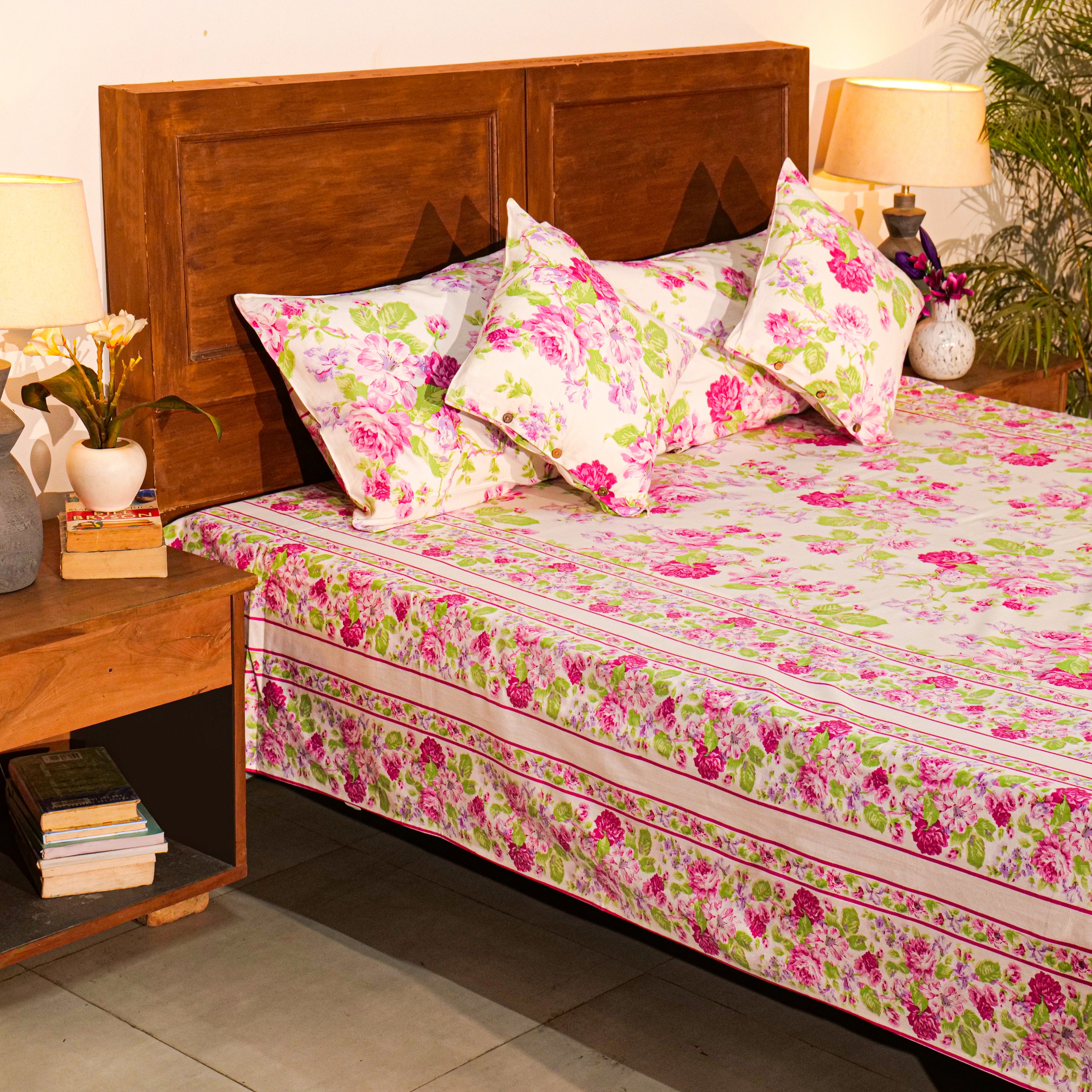 Everlasting Bed Cover – Ivory Rose