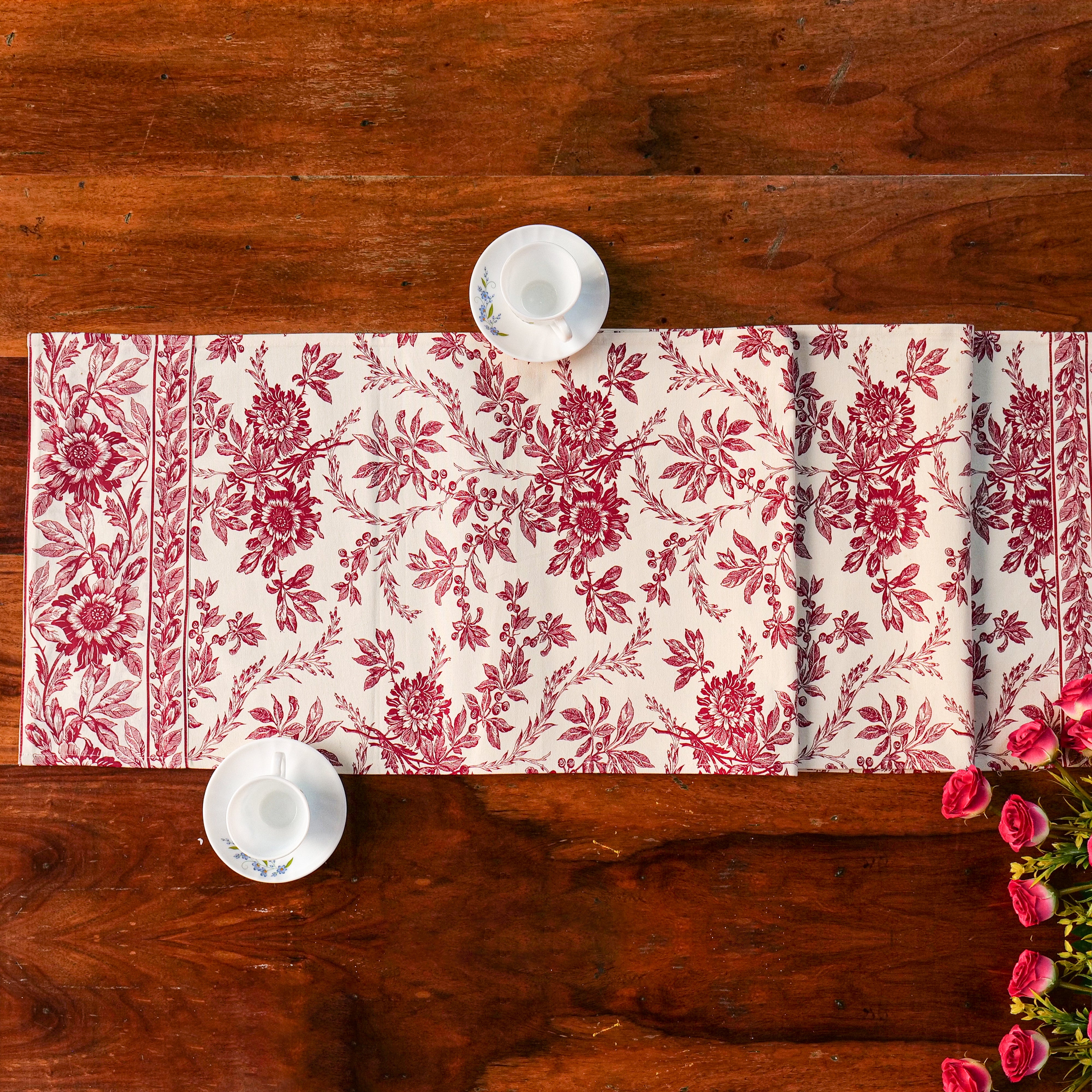 Falicity Flower Runner - Red