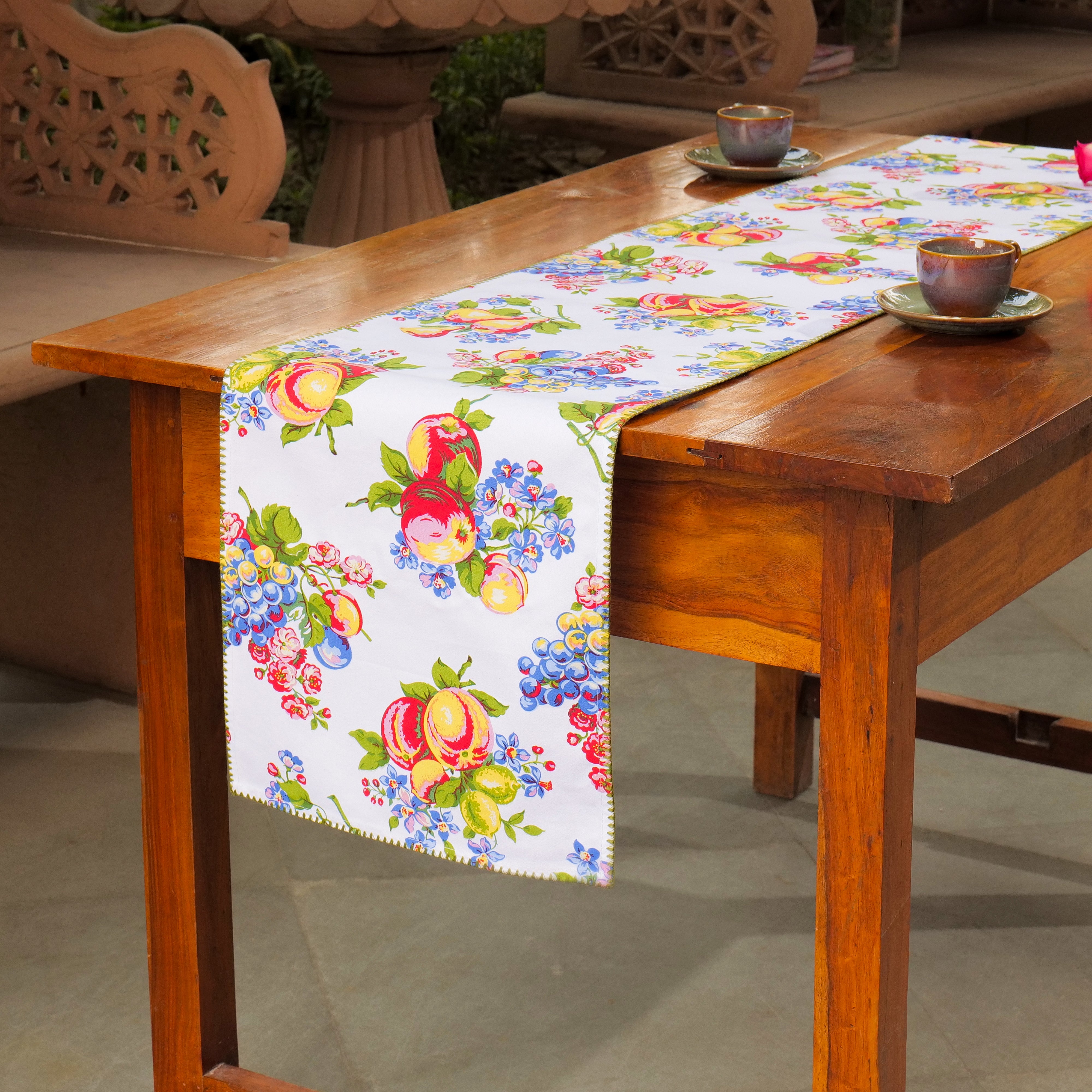 Fruit Basket Runner – White