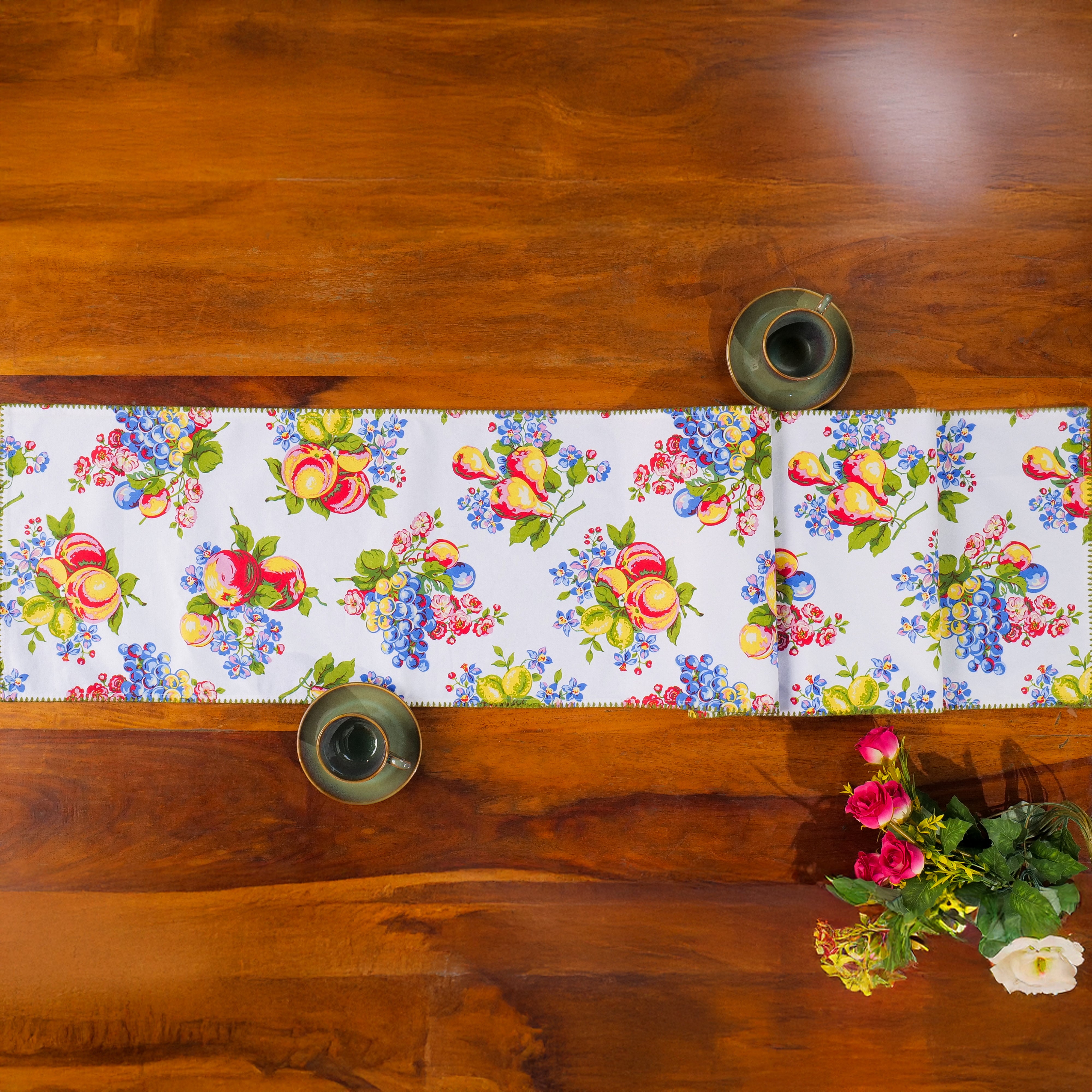 Fruit Basket Runner – White