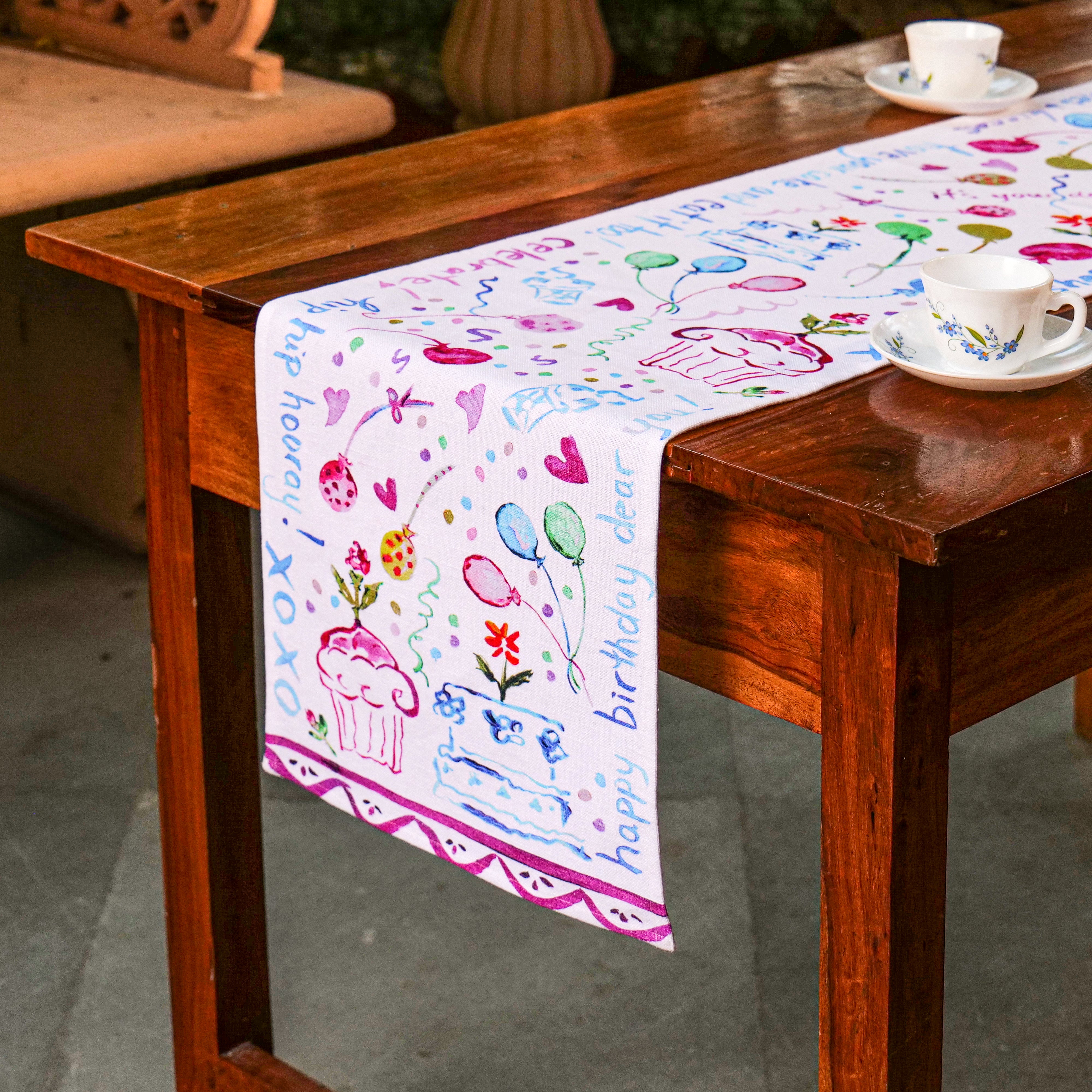 Happy Birthday Runner - Multi