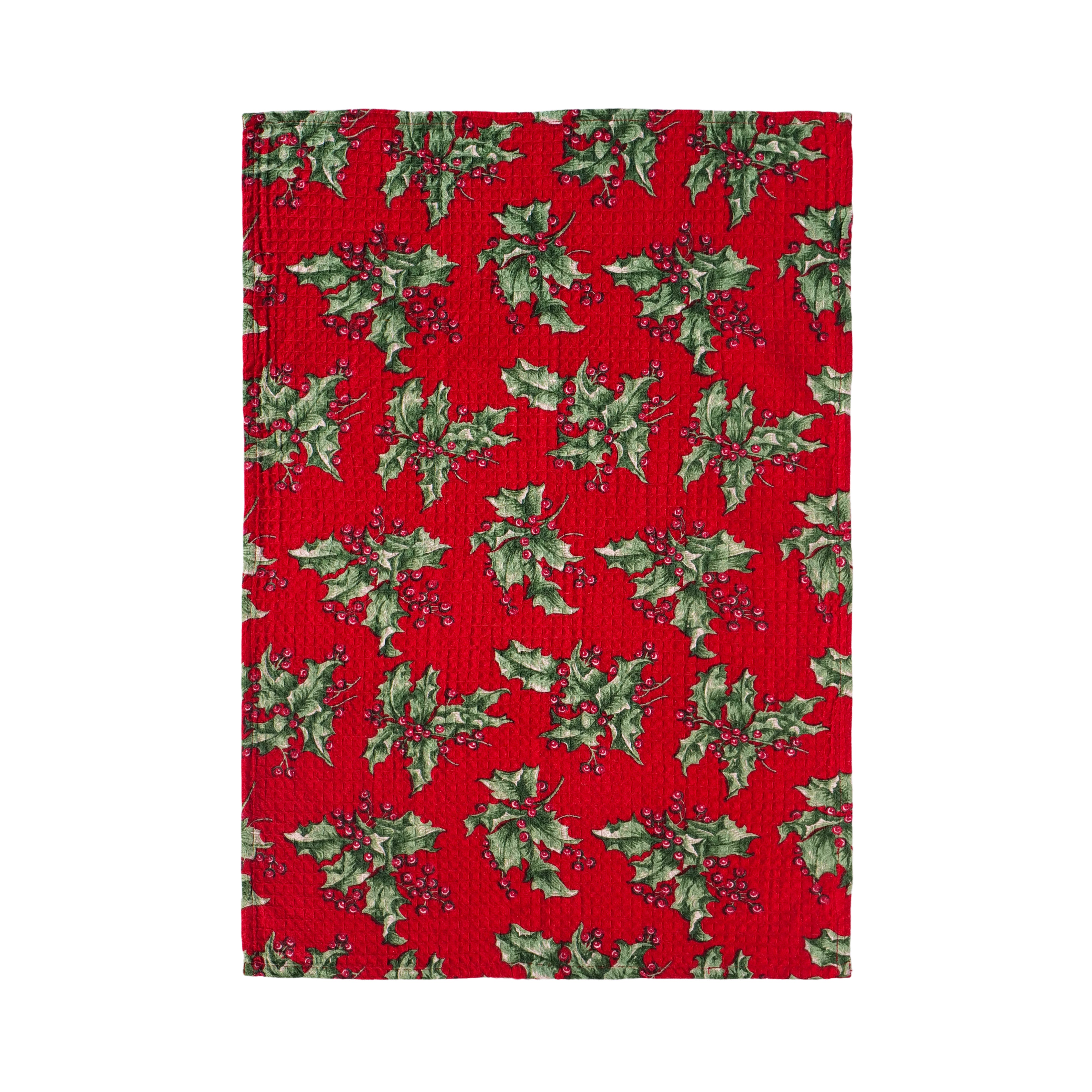 Holly Tea Towel set of 2 - Red