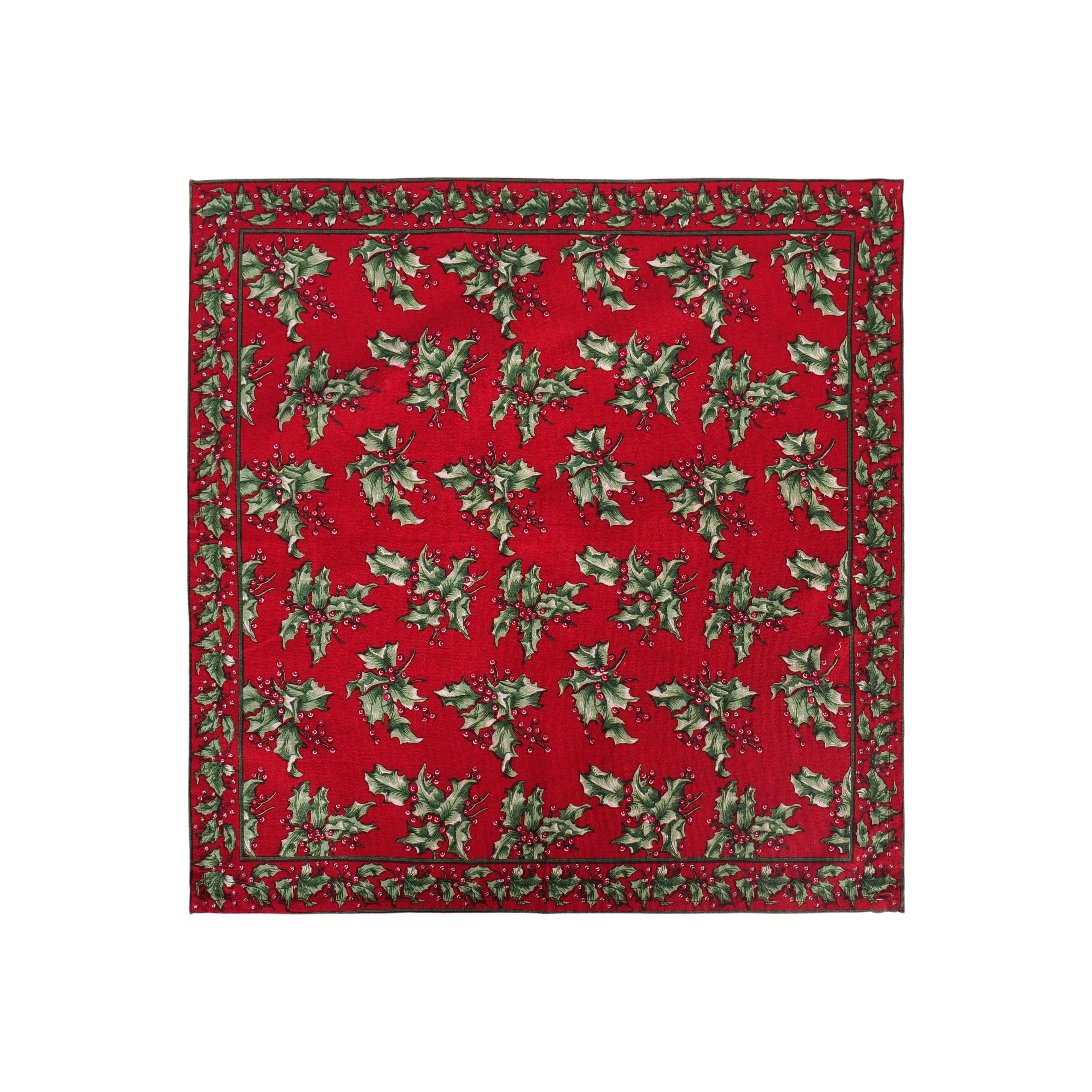 Holly Napkin set of 6 - Red