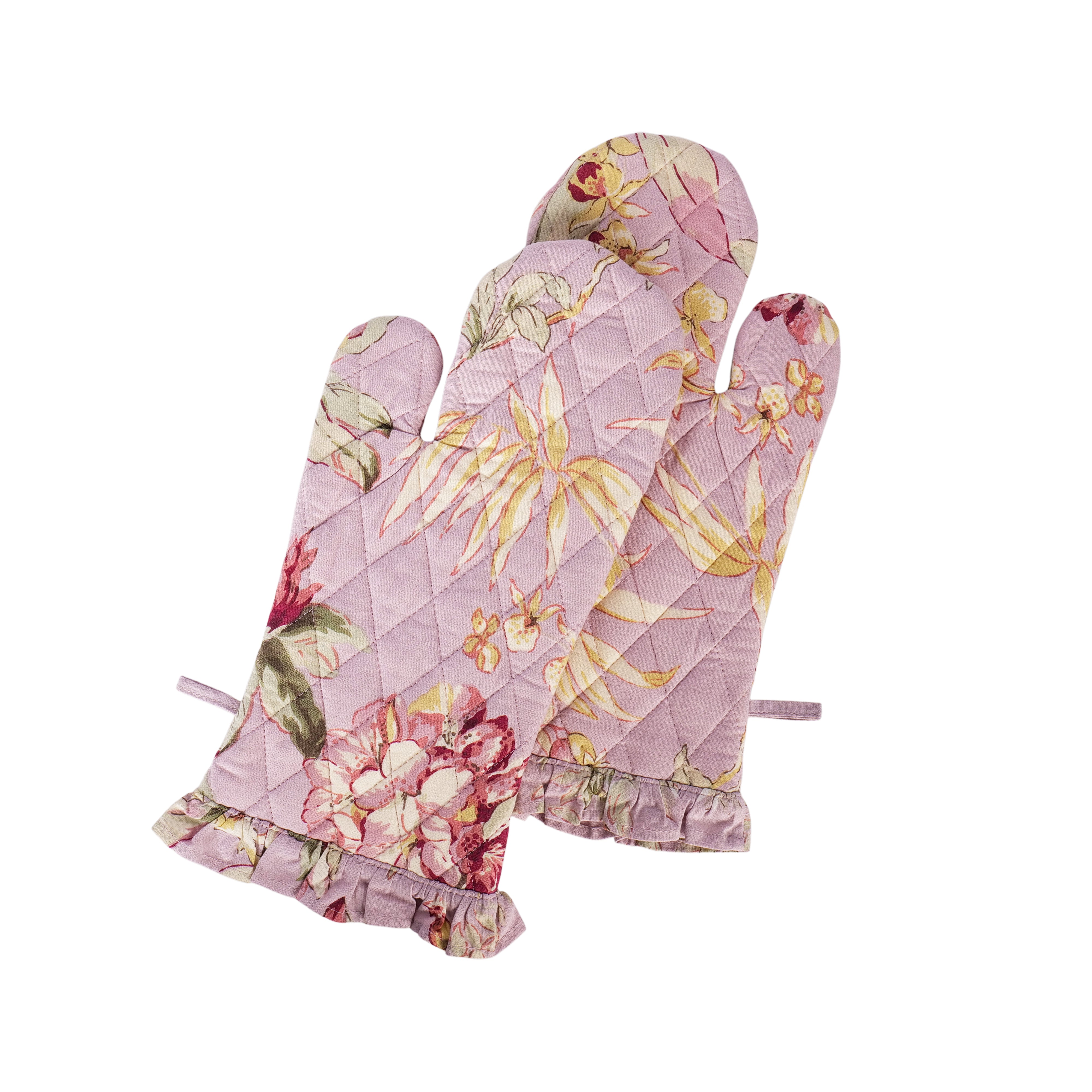 Hydrangea Oven Mitt set of 2 - Amethyst