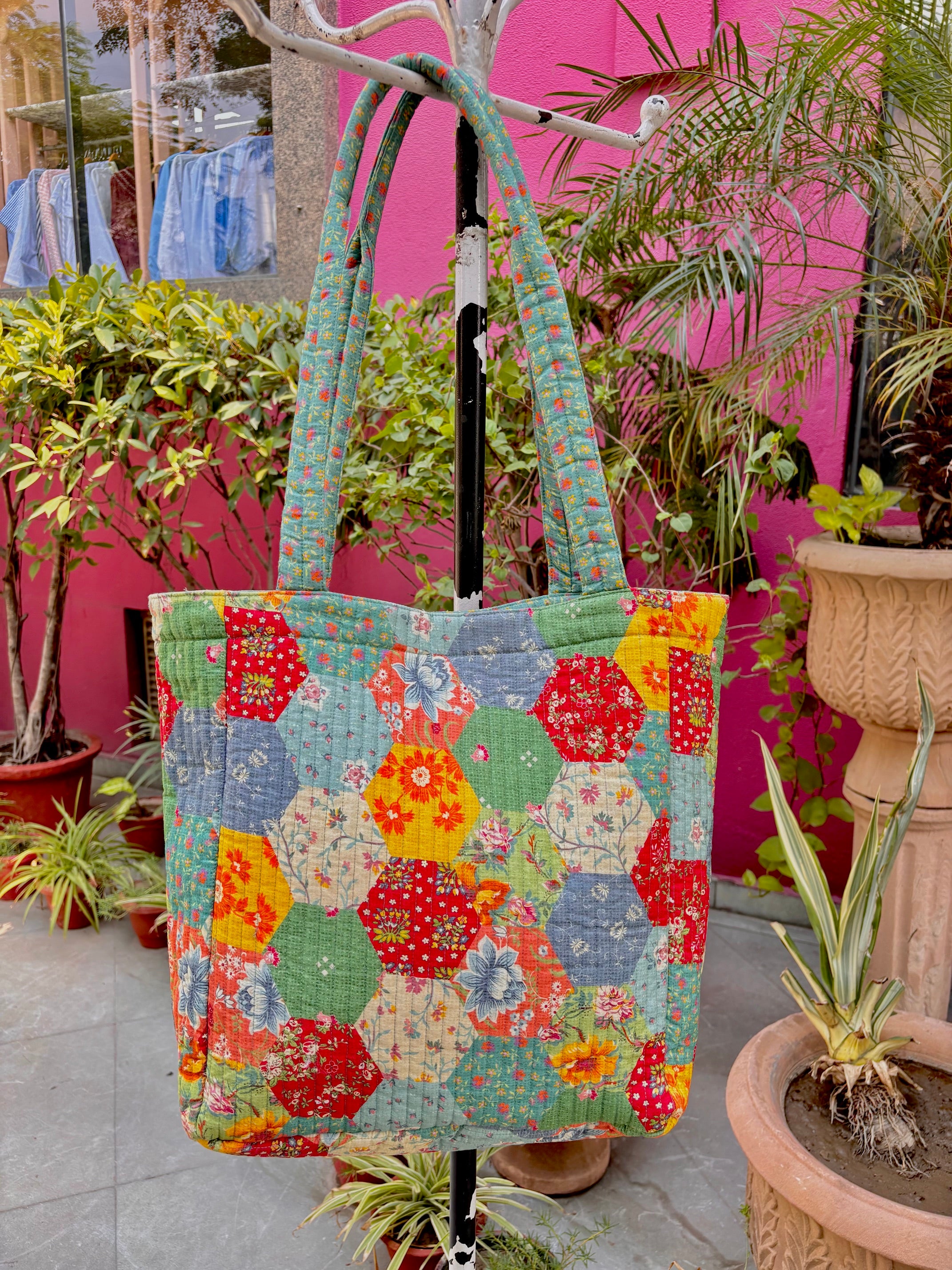 County Fair Patchwork Tote Bag – Multi