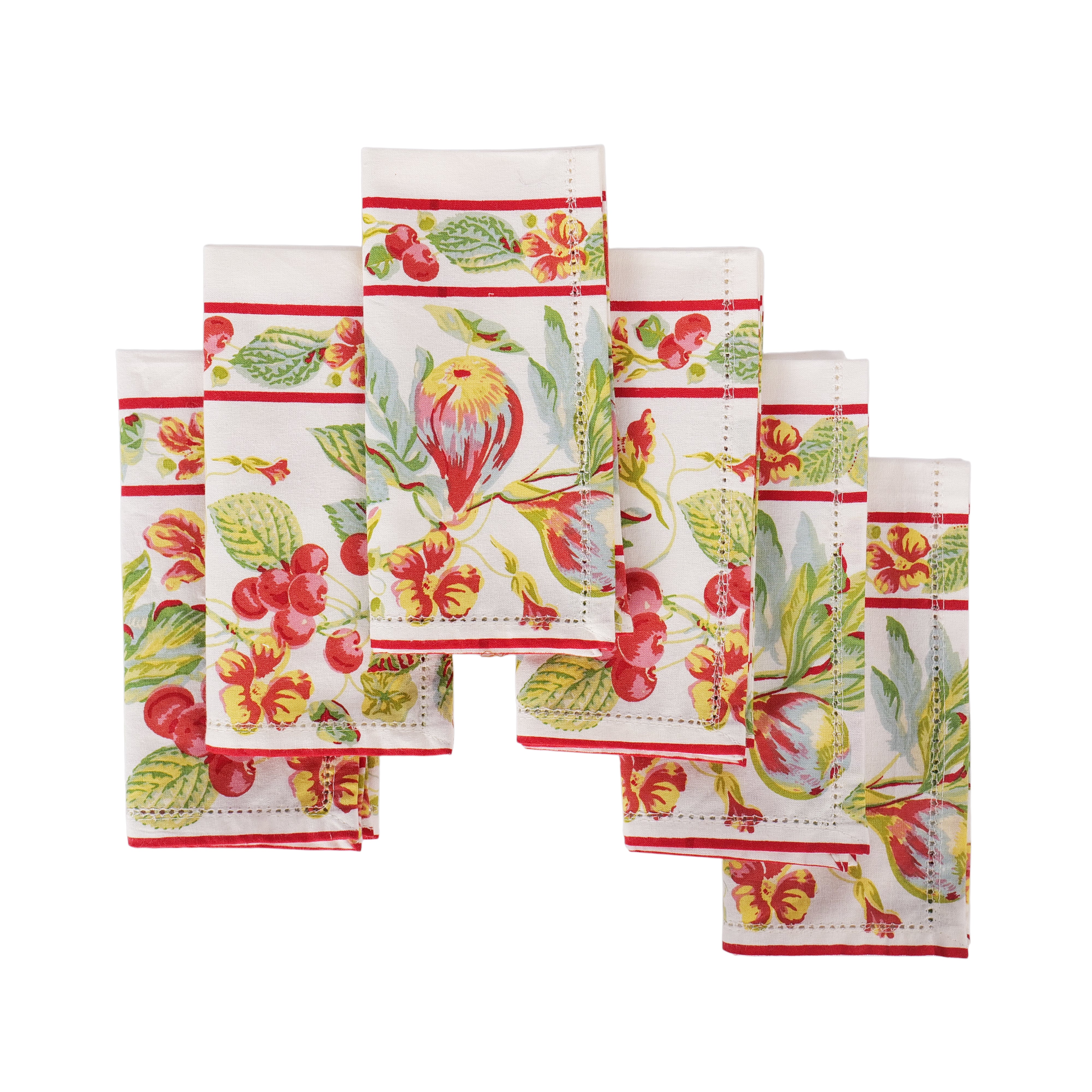 In The Garden Luncheon Napkin set of 6 - Ecru