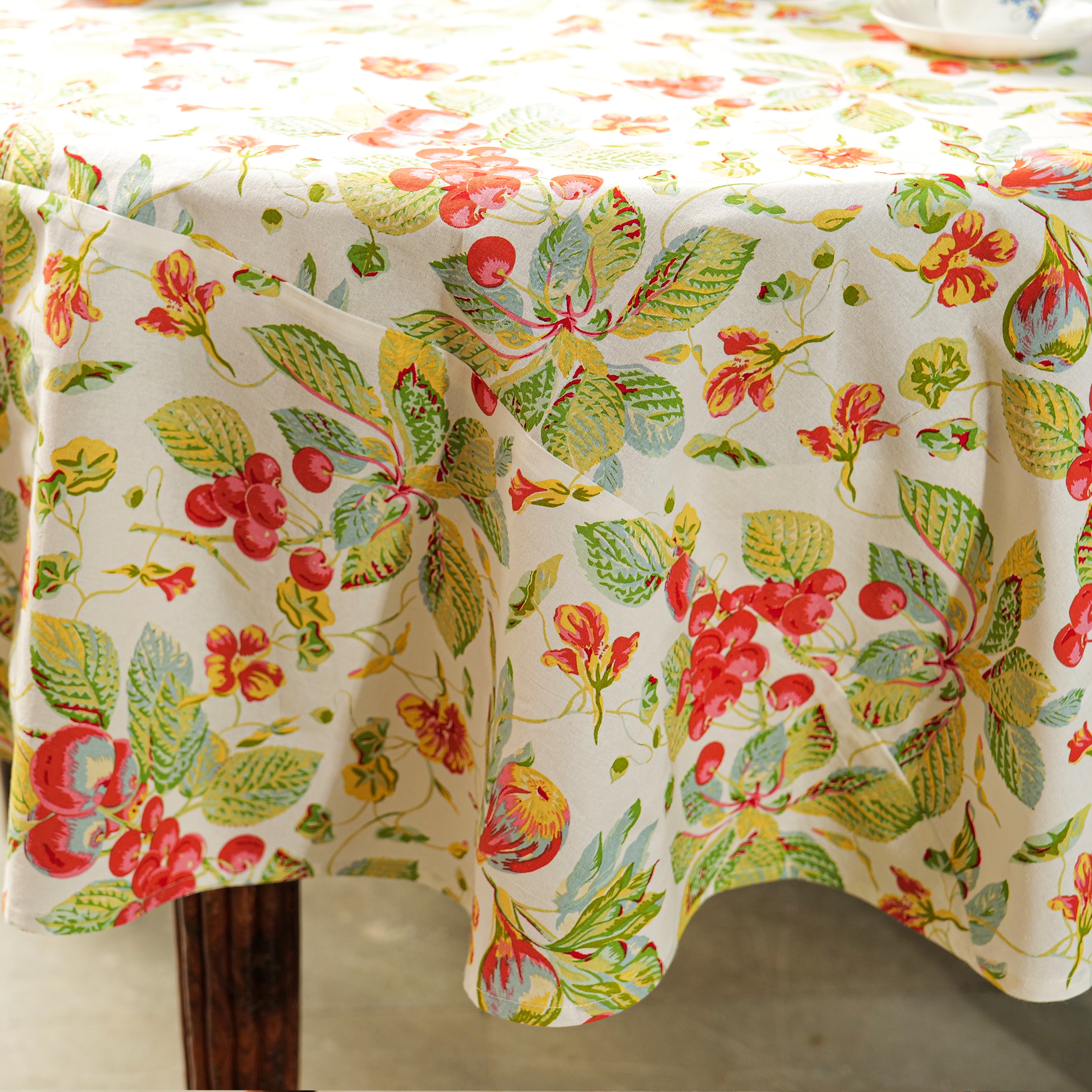 In the garden Tablecloth - Ecru