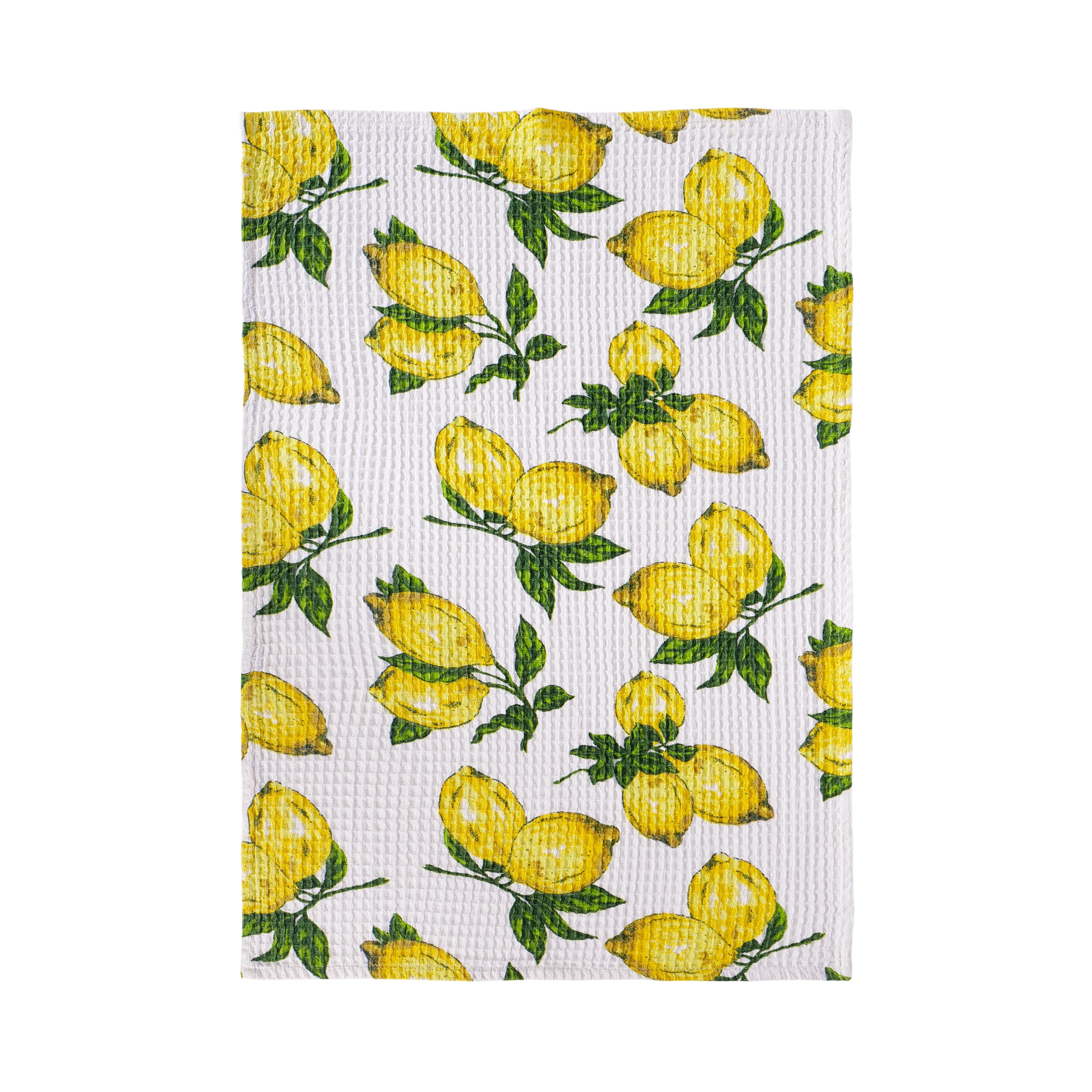 Lemon Tea Towel set of 2 - White