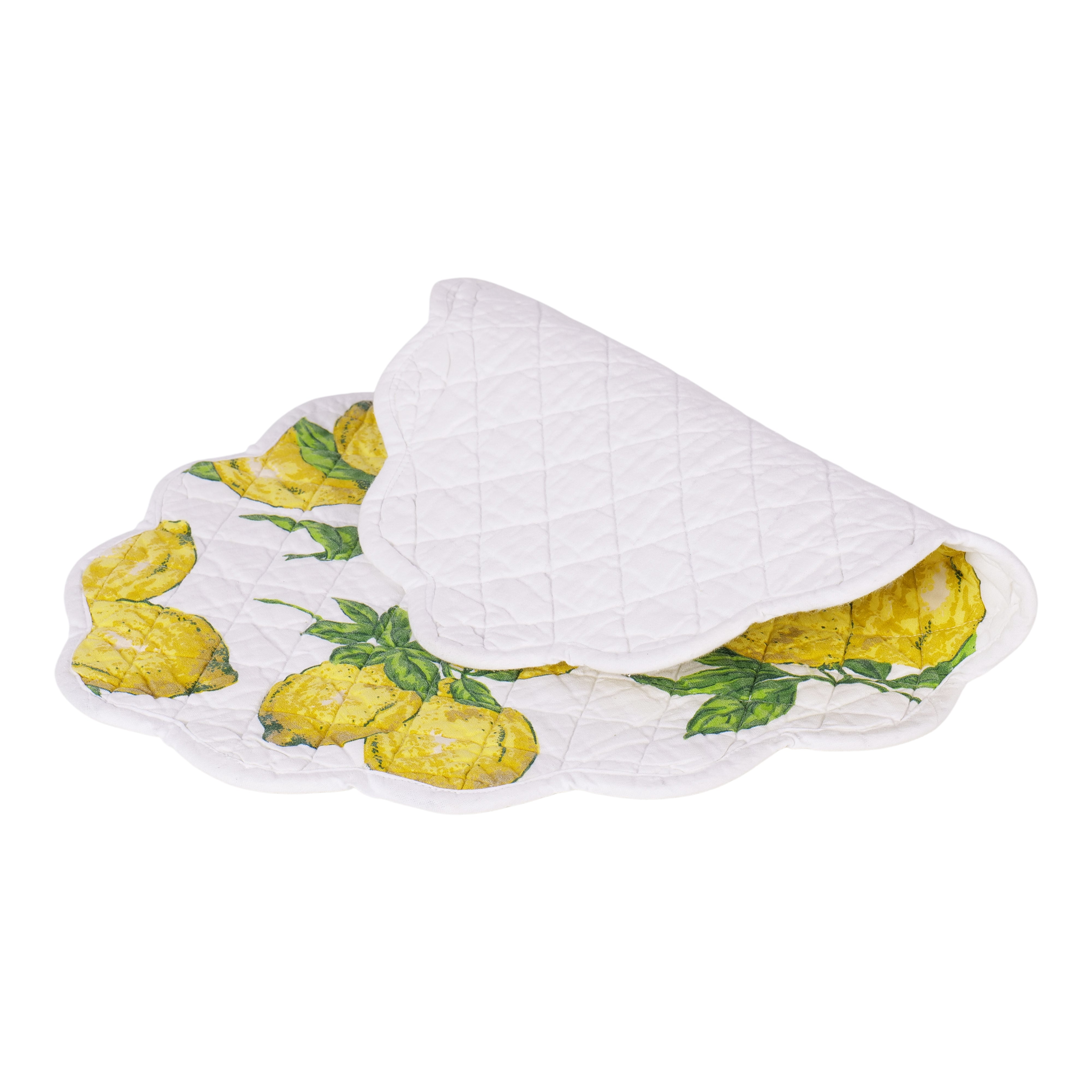 Lemon Placemat set of 6 - White