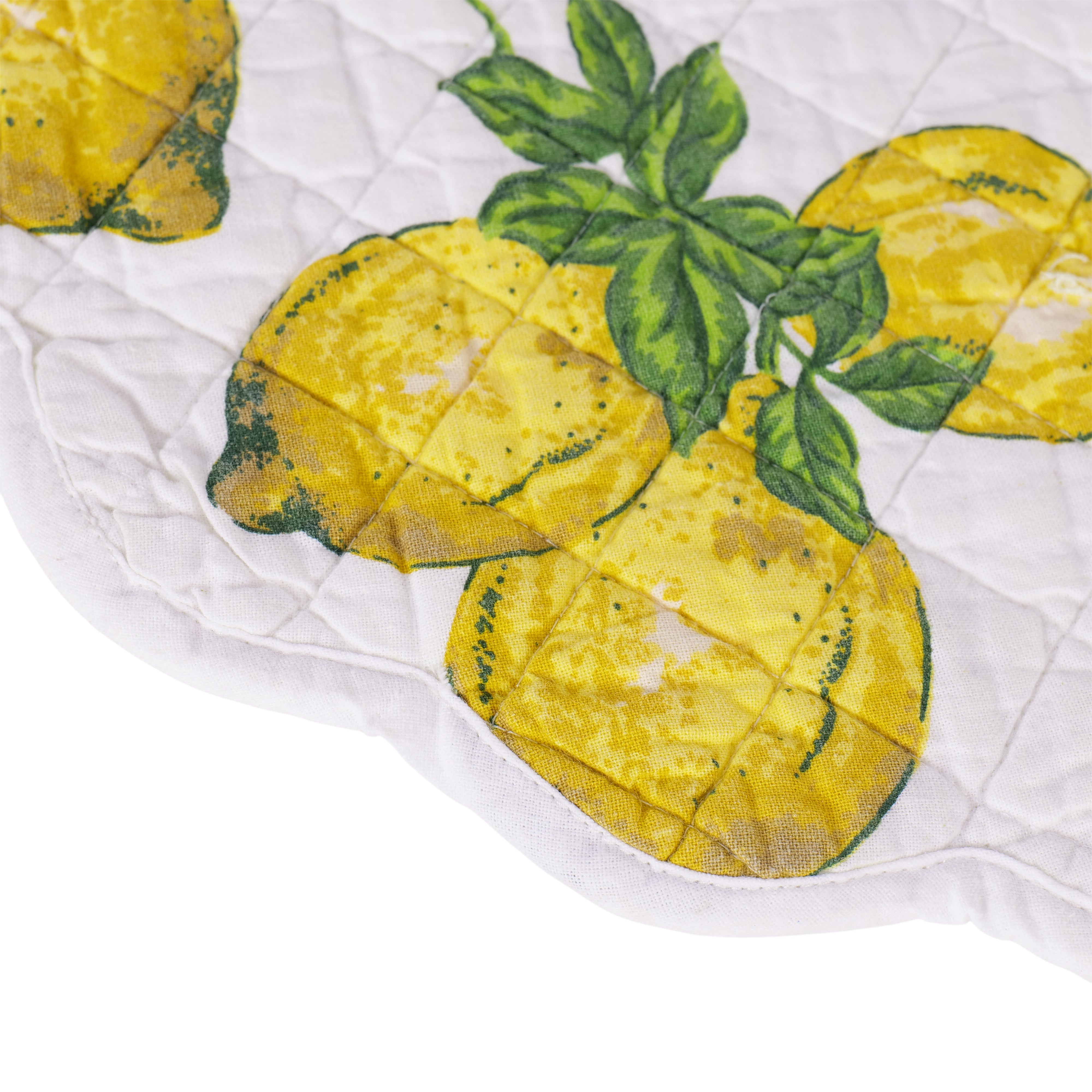 Lemon Placemat set of 6 - White