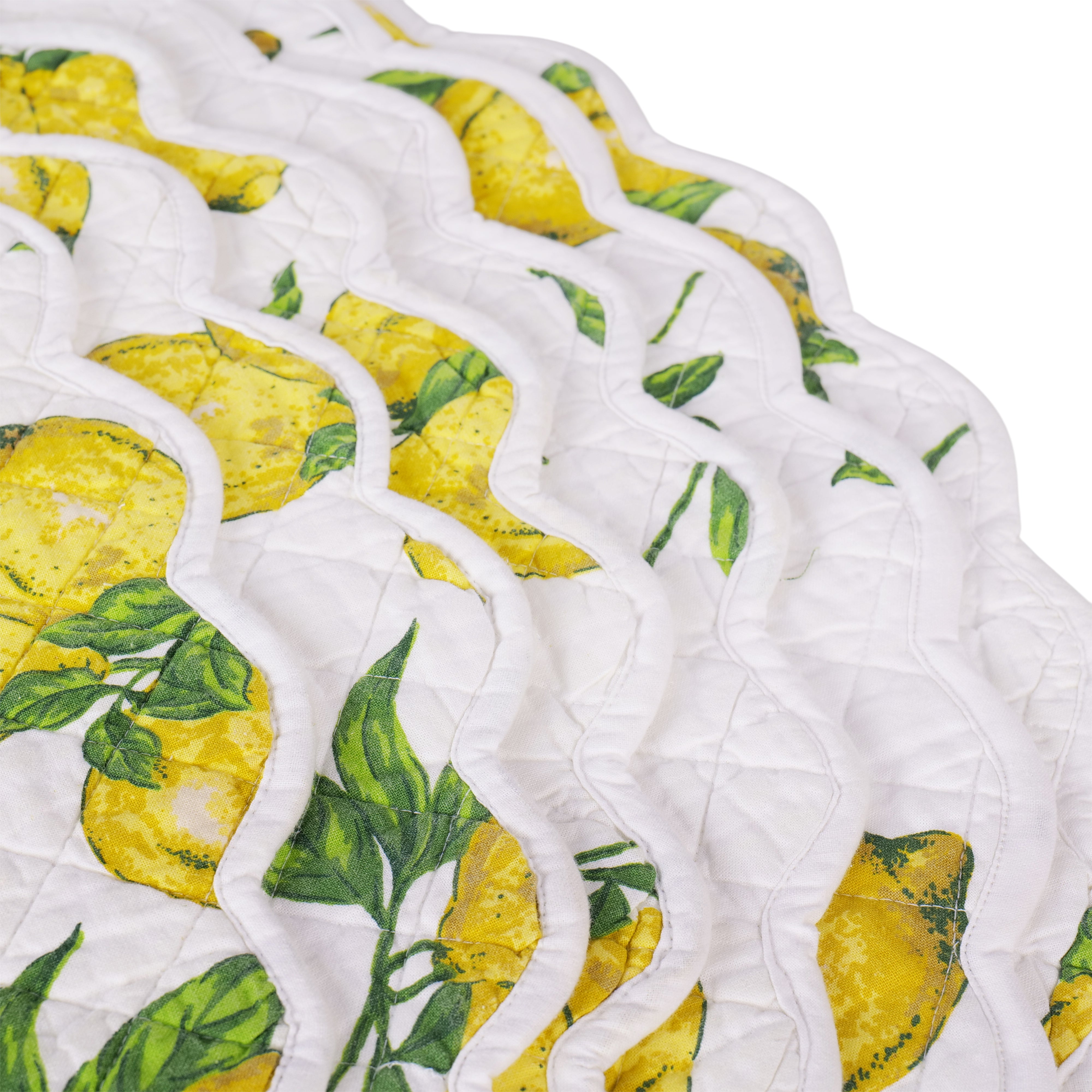 Lemon Placemat set of 6 - White