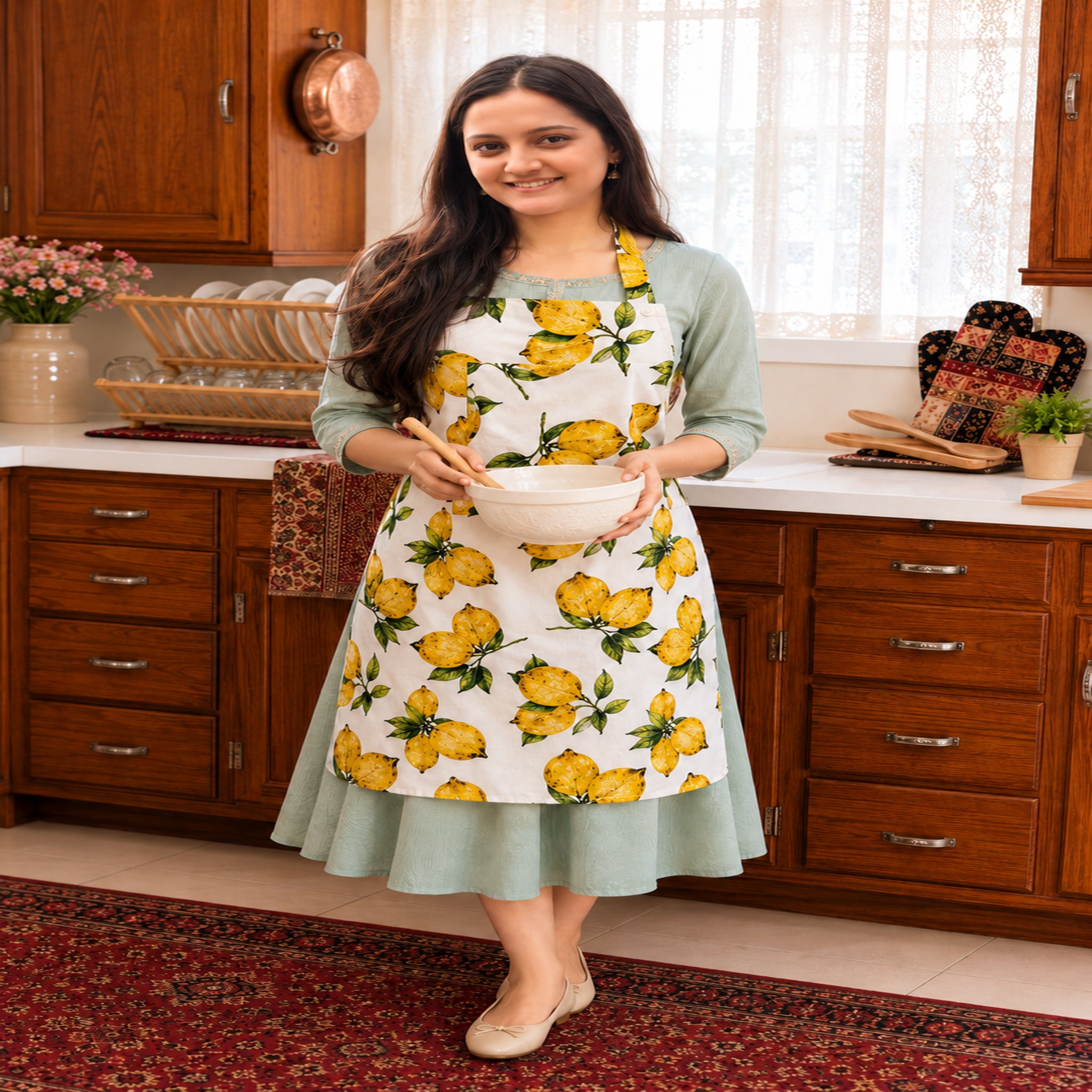 Lemon Apron- White