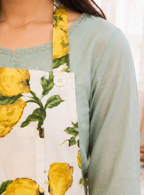 Lemon Apron- White